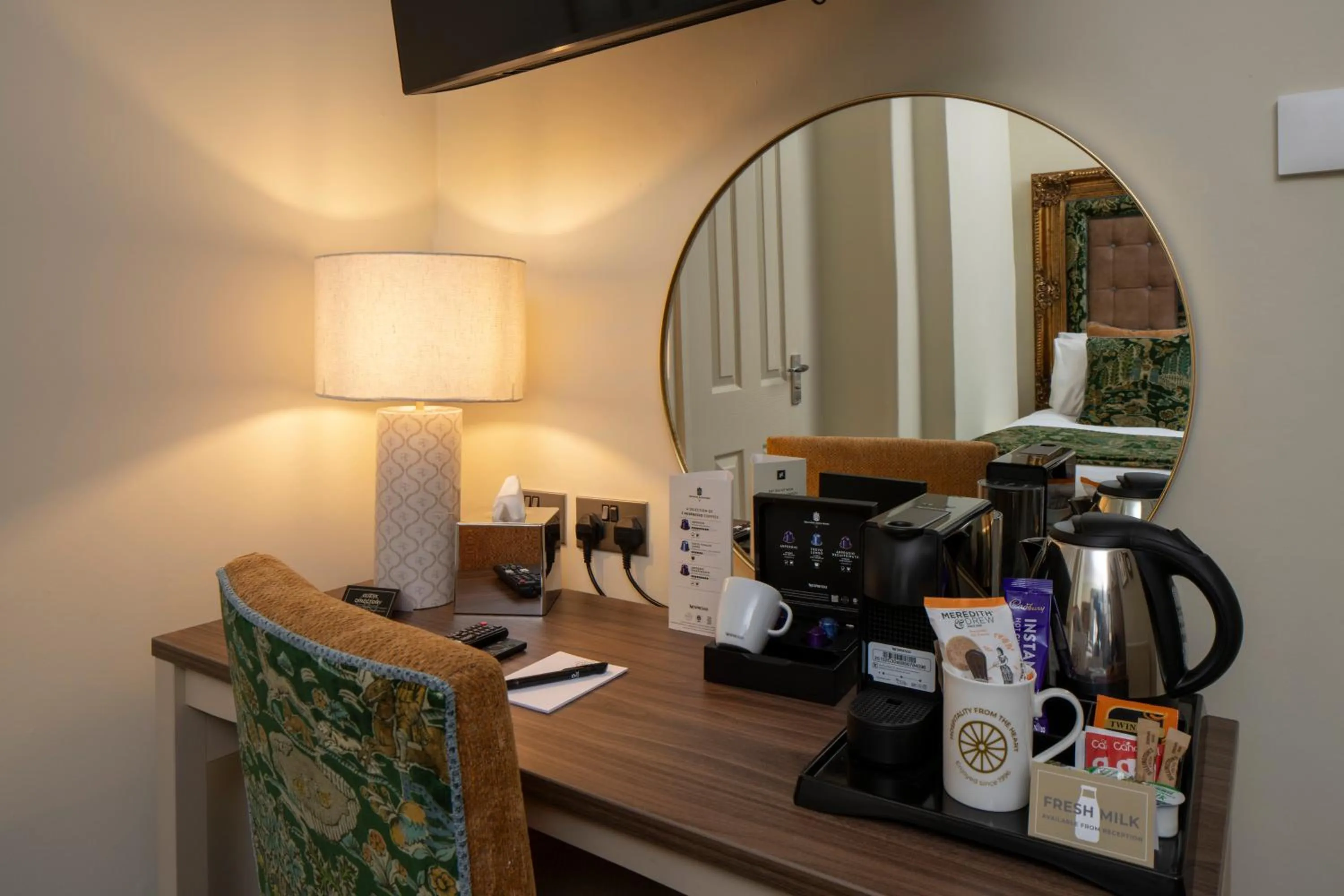 Bedroom in The Warwick Arms Hotel - The Coaching Inn Group