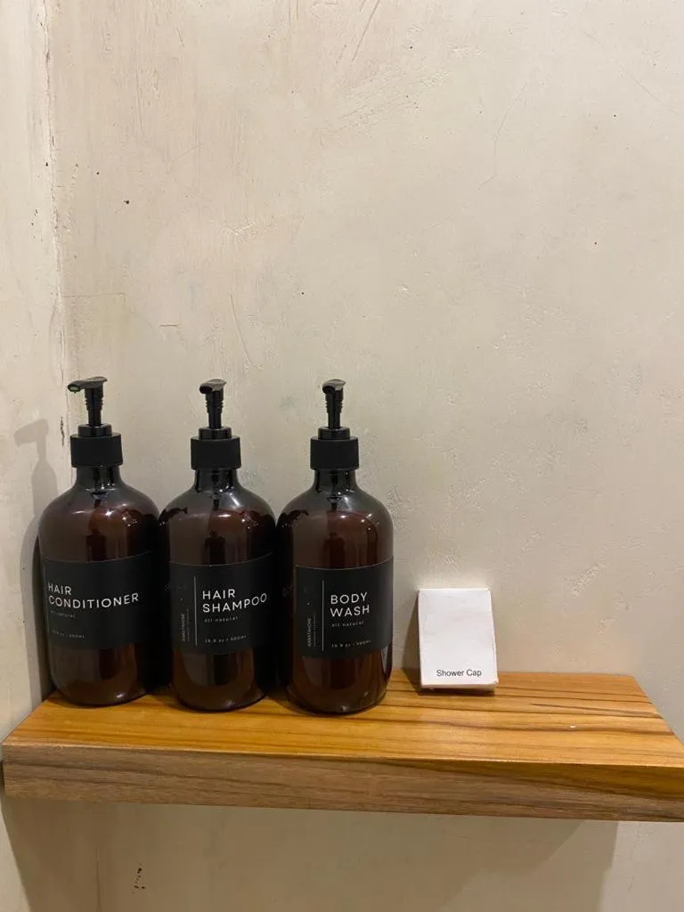 Shower in Kuri Garden Cottage