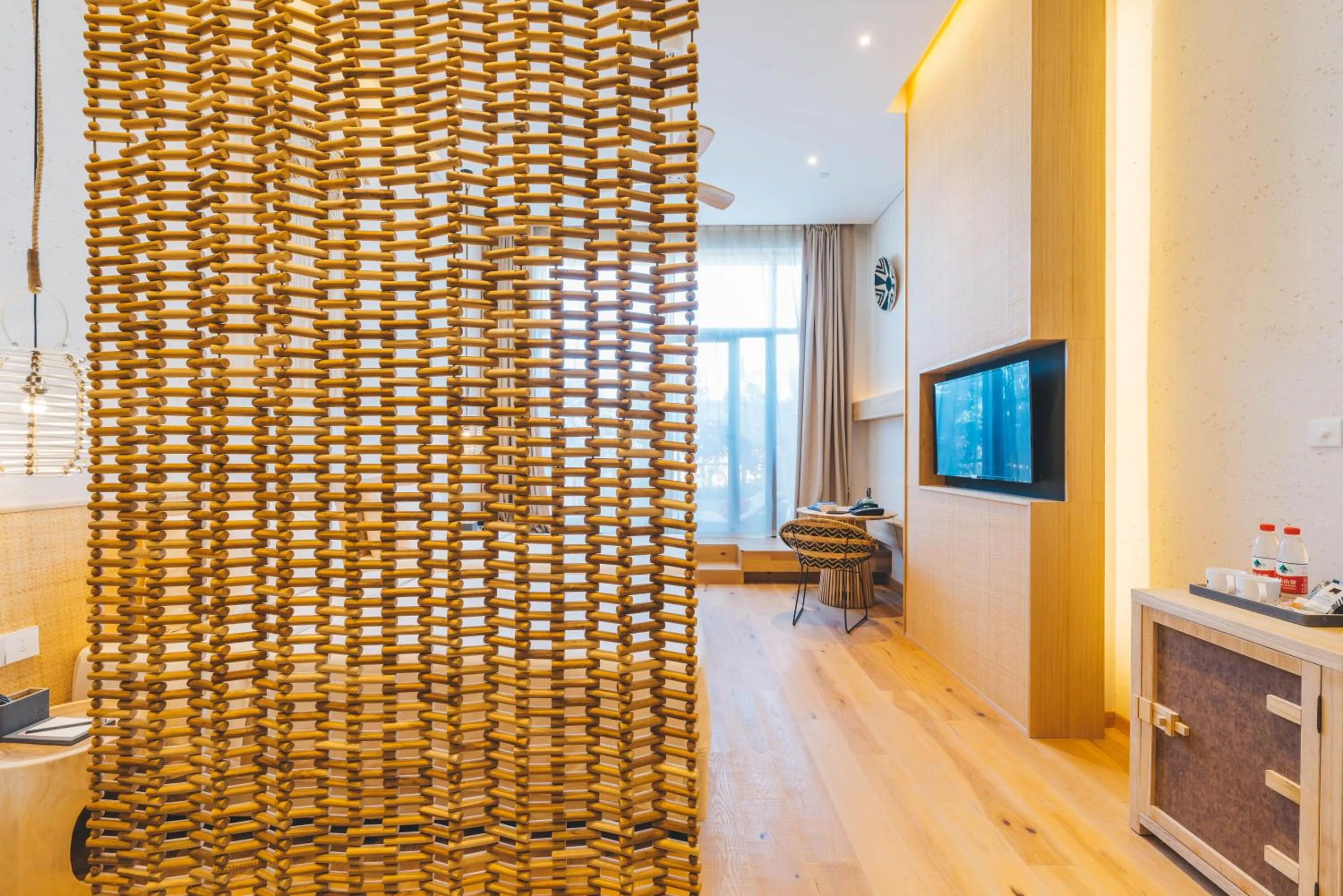 Living room in Manli Hotel Shanghai Pudong Airport Branch -Provide free shuttle buses to Pudong Airport and Disneyland