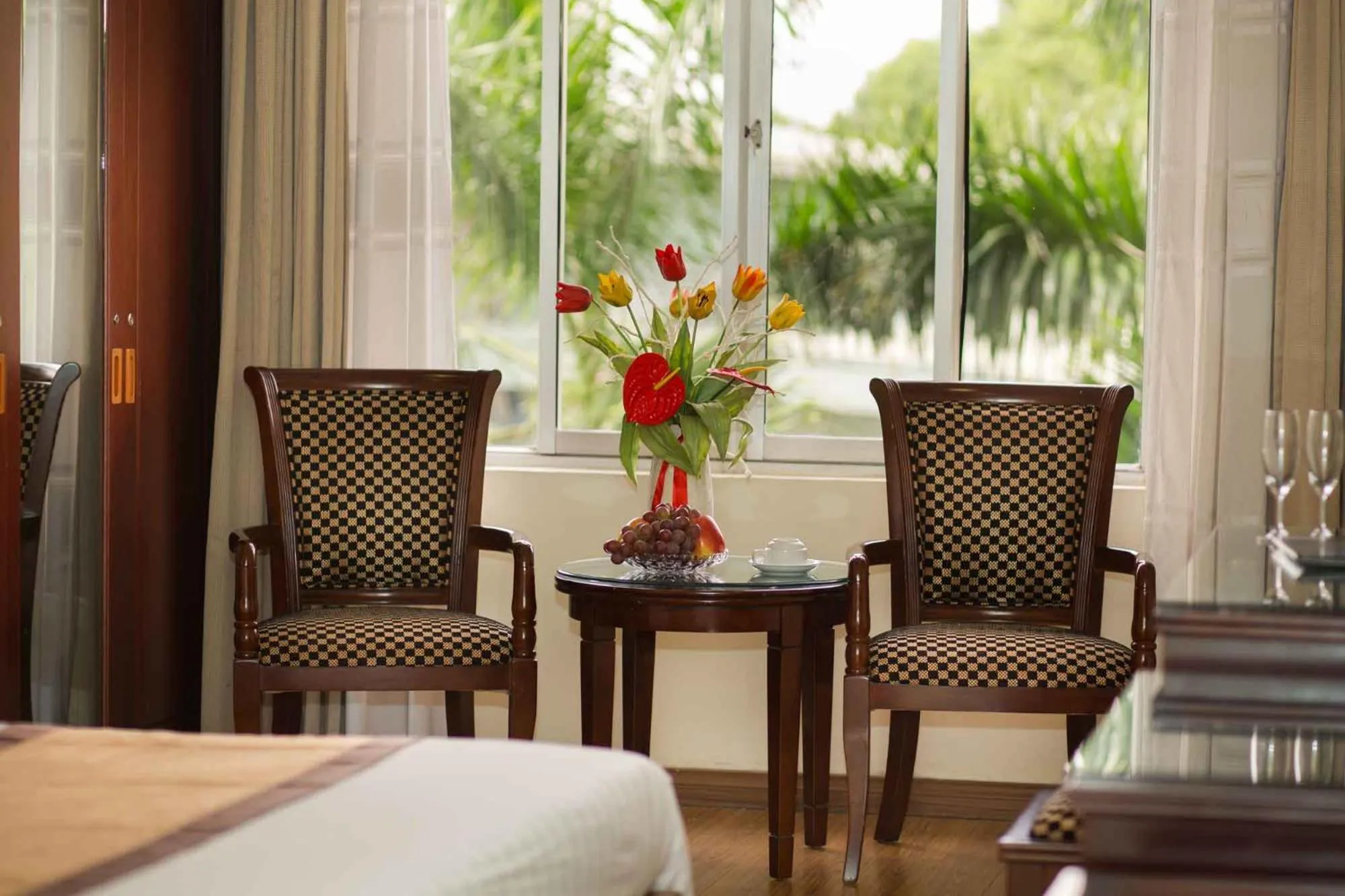 Seating area in TQT 2 Hotel