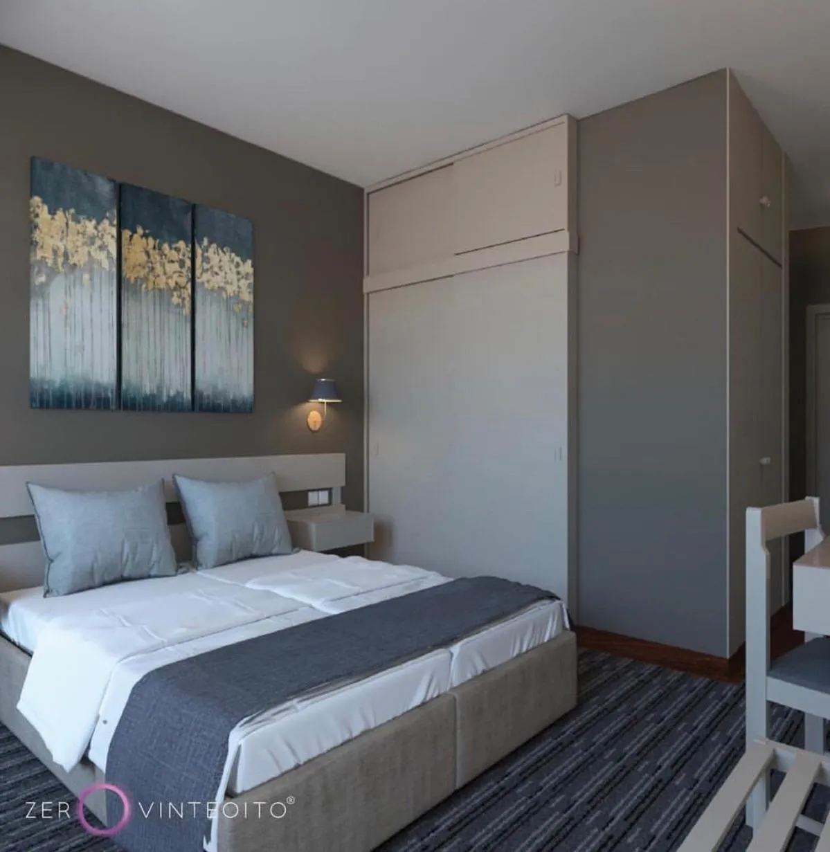 Bed in Aparthotel Imperatriz