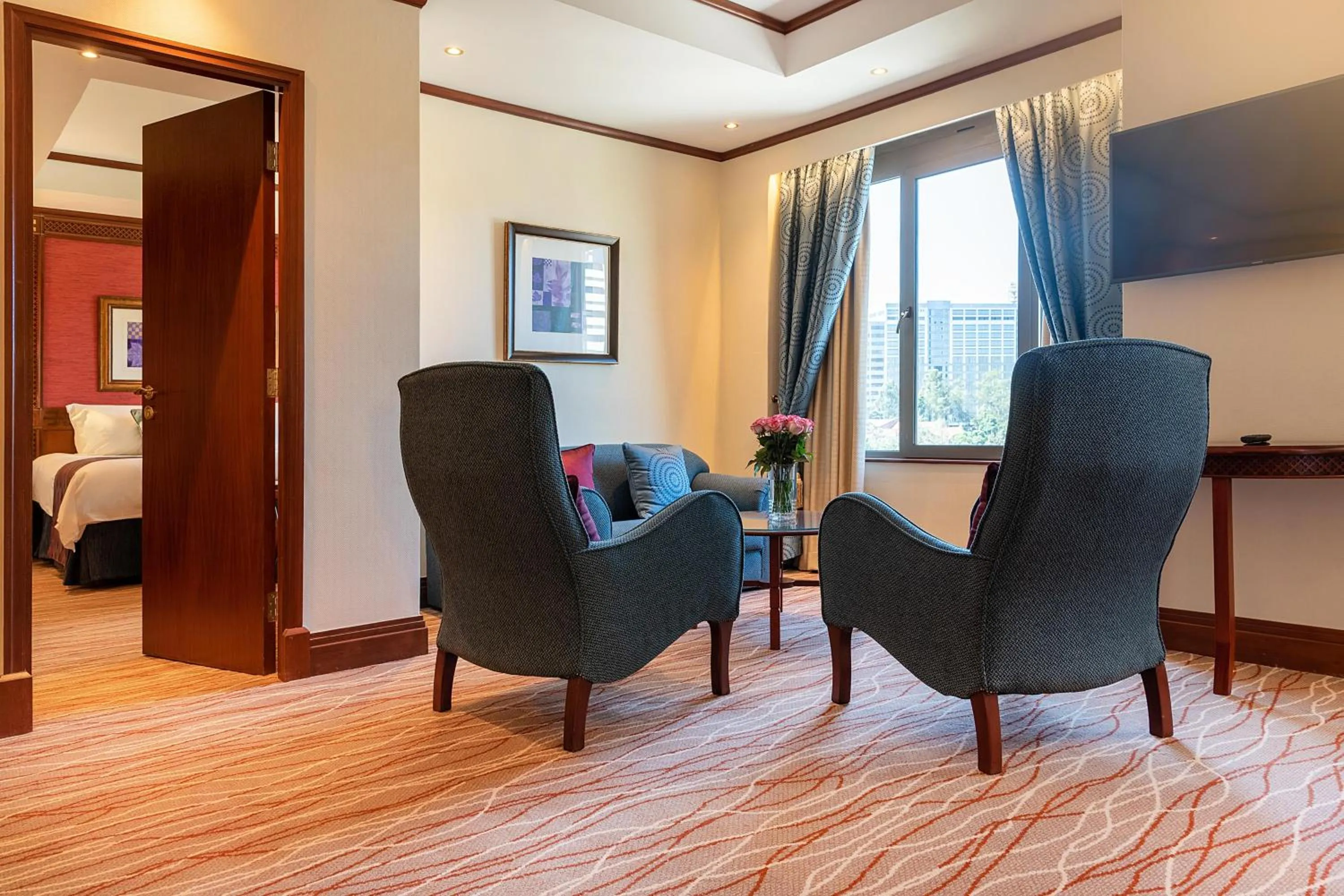 Seating area in Nairobi Serena Hotel