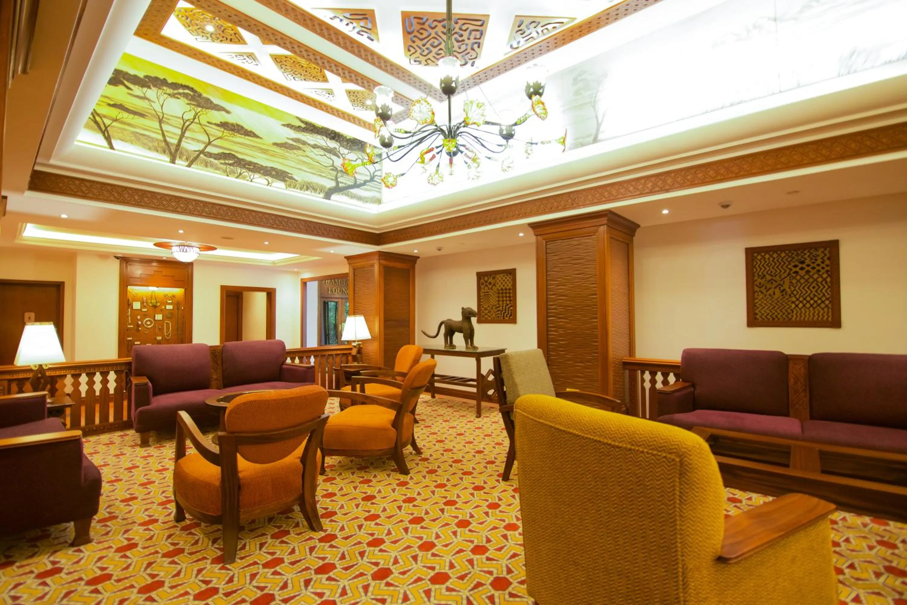 Lobby or reception in Nairobi Serena Hotel