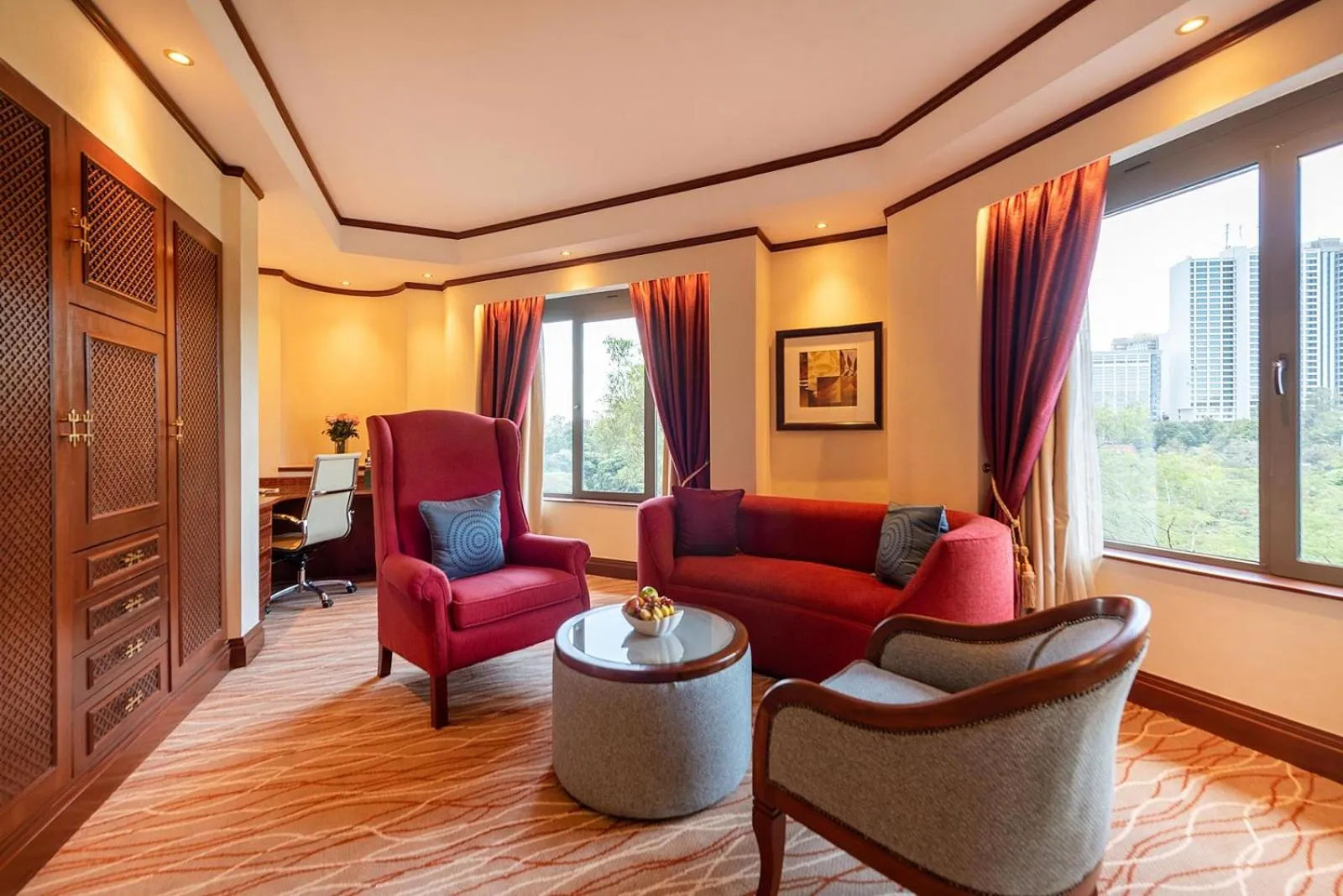 Seating area in Nairobi Serena Hotel