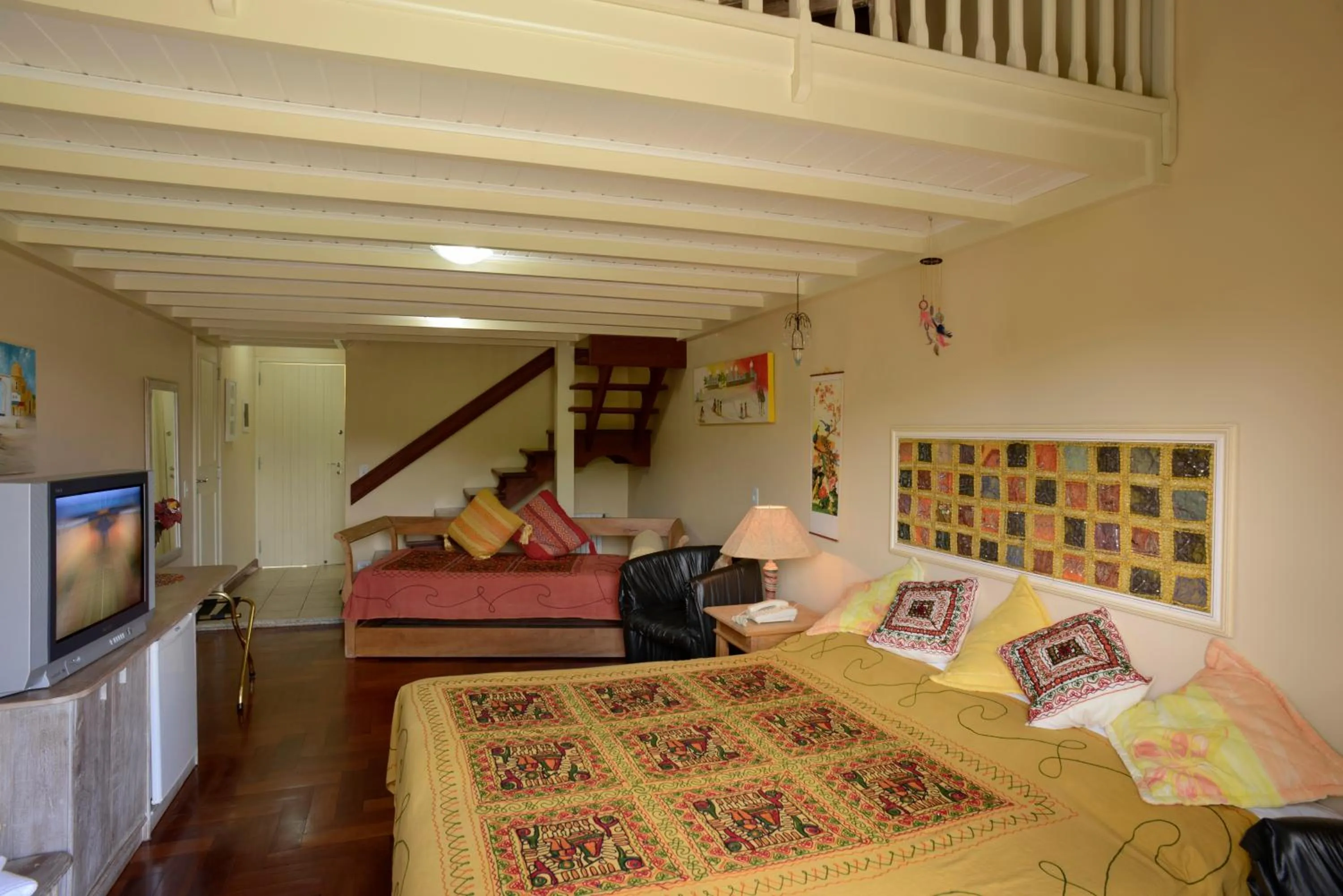 Bed in Pousada Vila das Cores