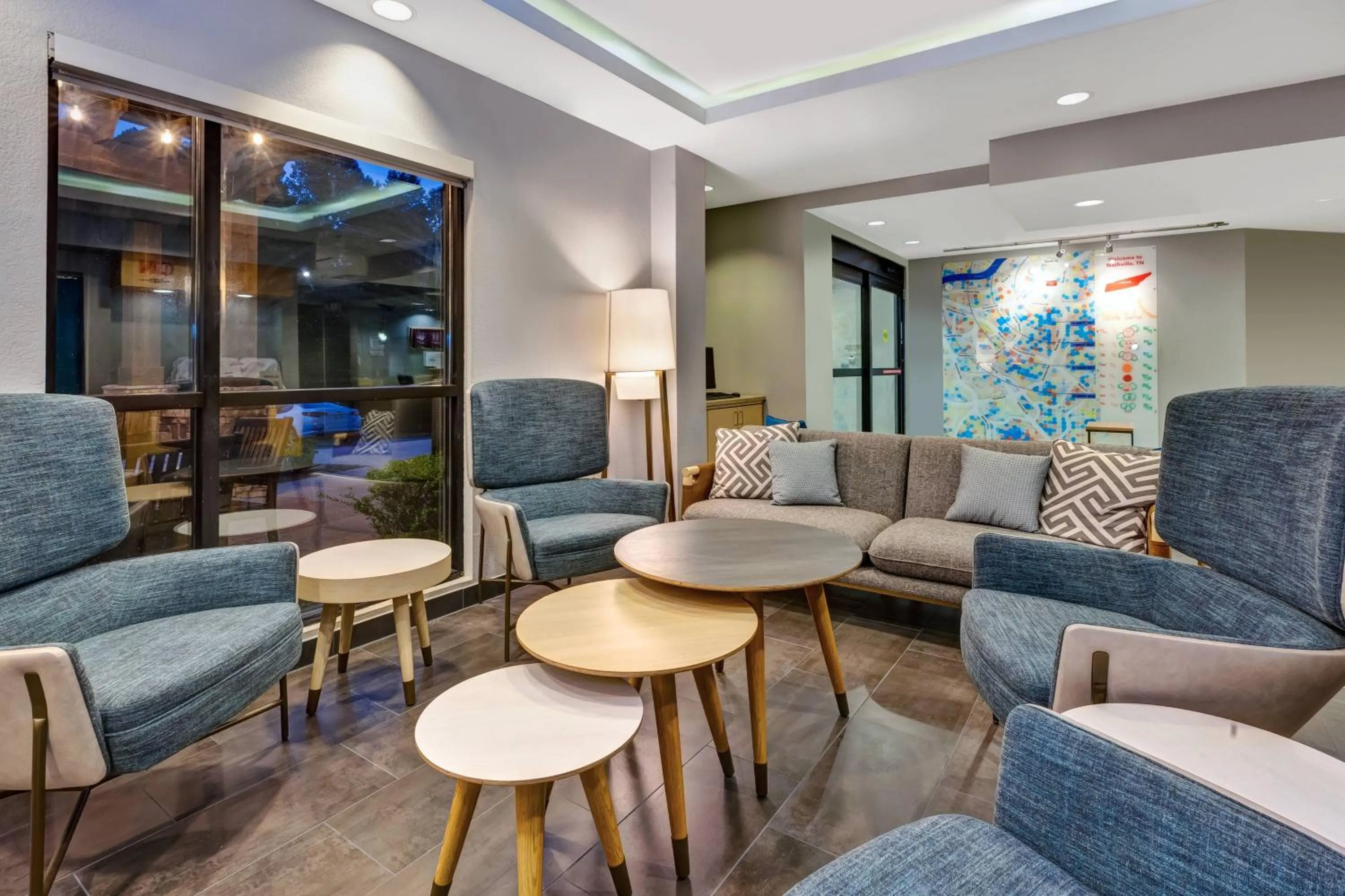 Lobby or reception in TownePlace Suites by Marriott Nashville Airport