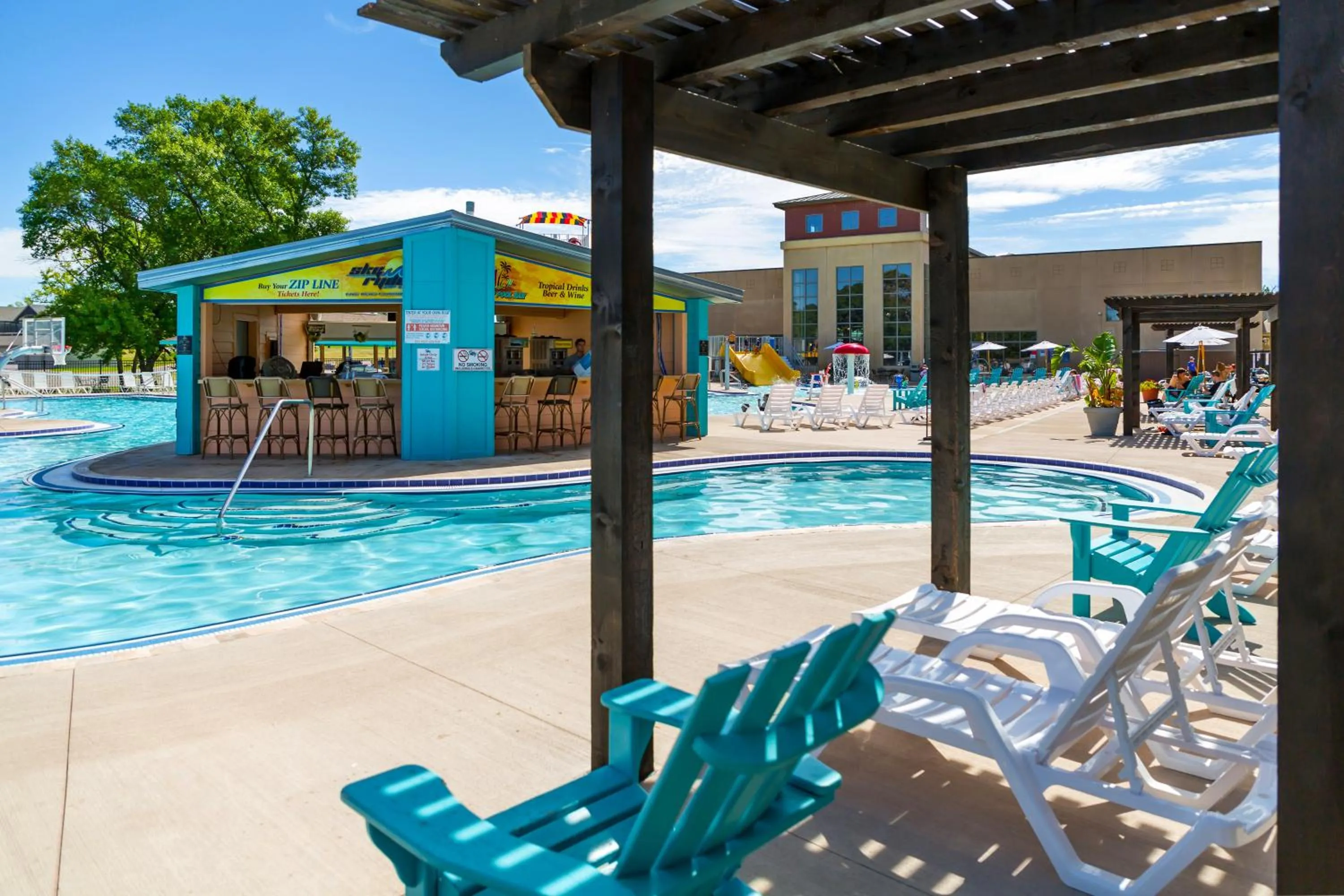 Aqua park in Bridges Bay Resort