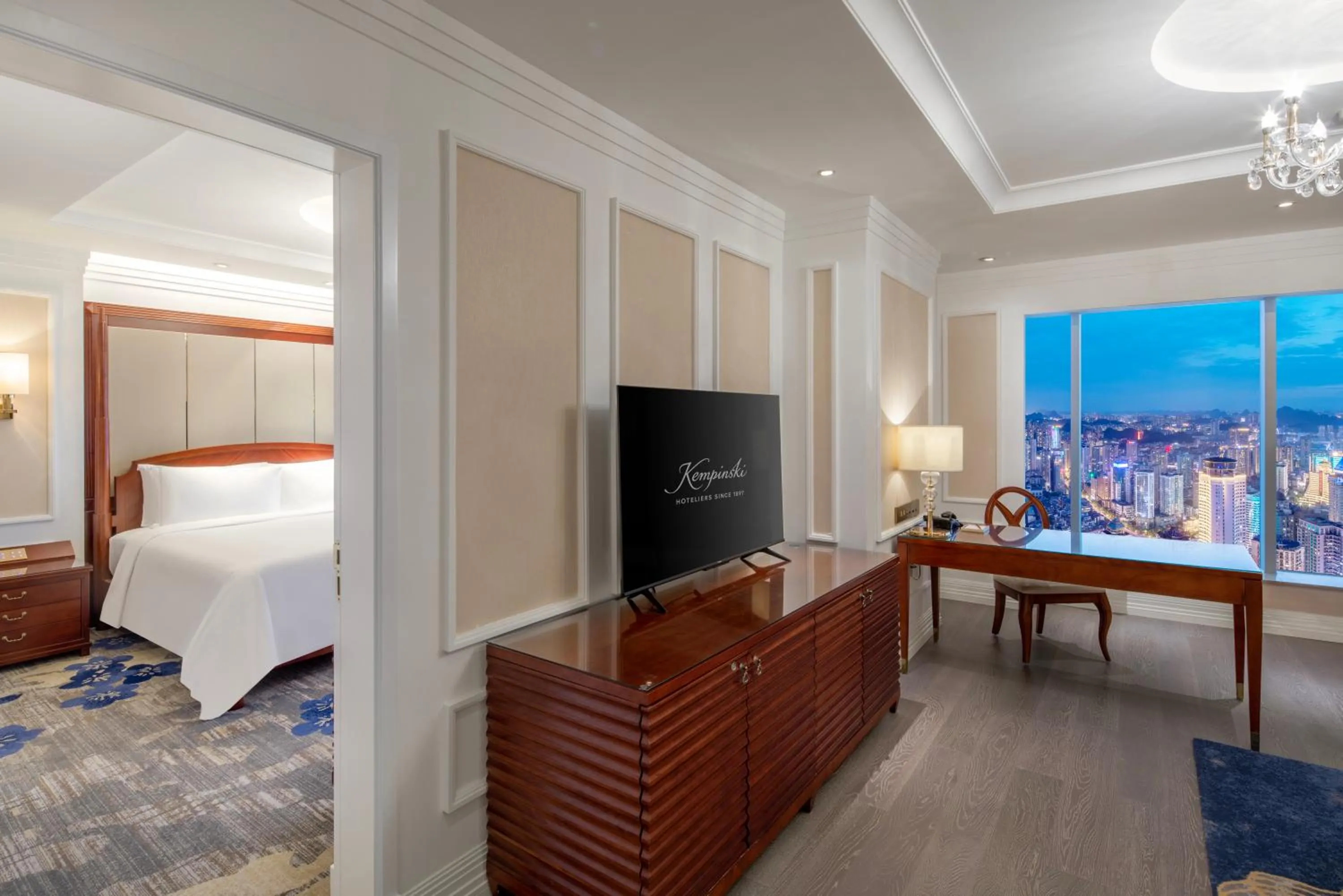 Bed in Kempinski Hotel Guiyang