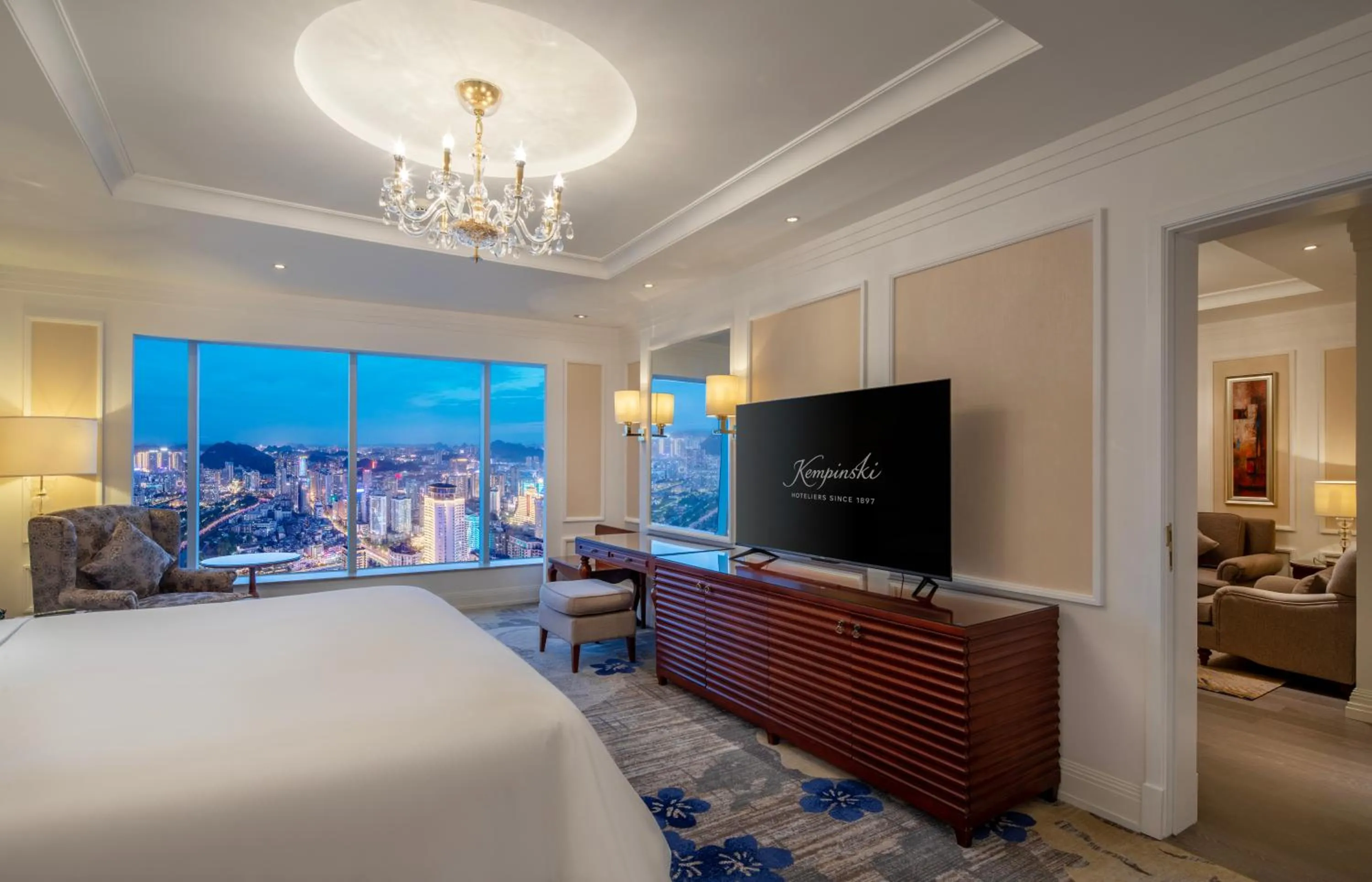 Bed in Kempinski Hotel Guiyang