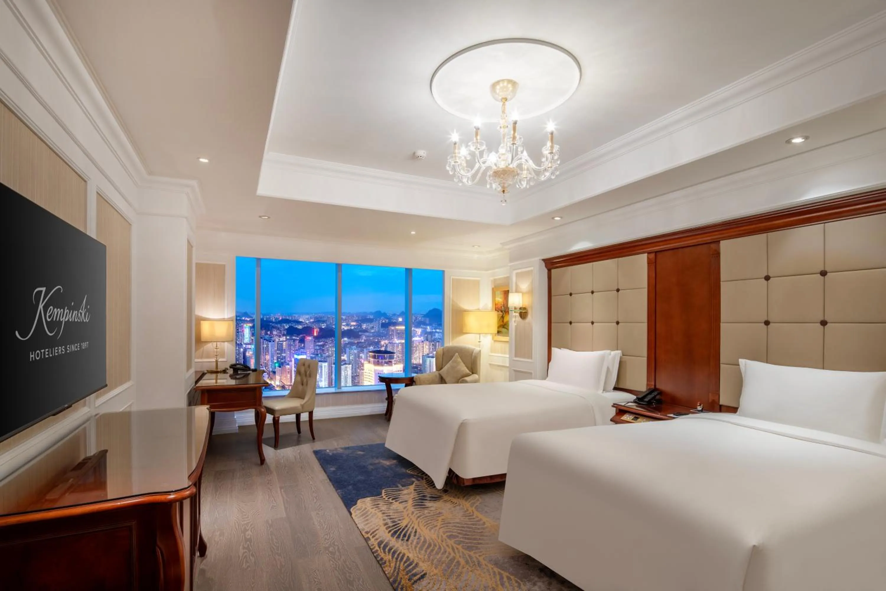 Bed in Kempinski Hotel Guiyang