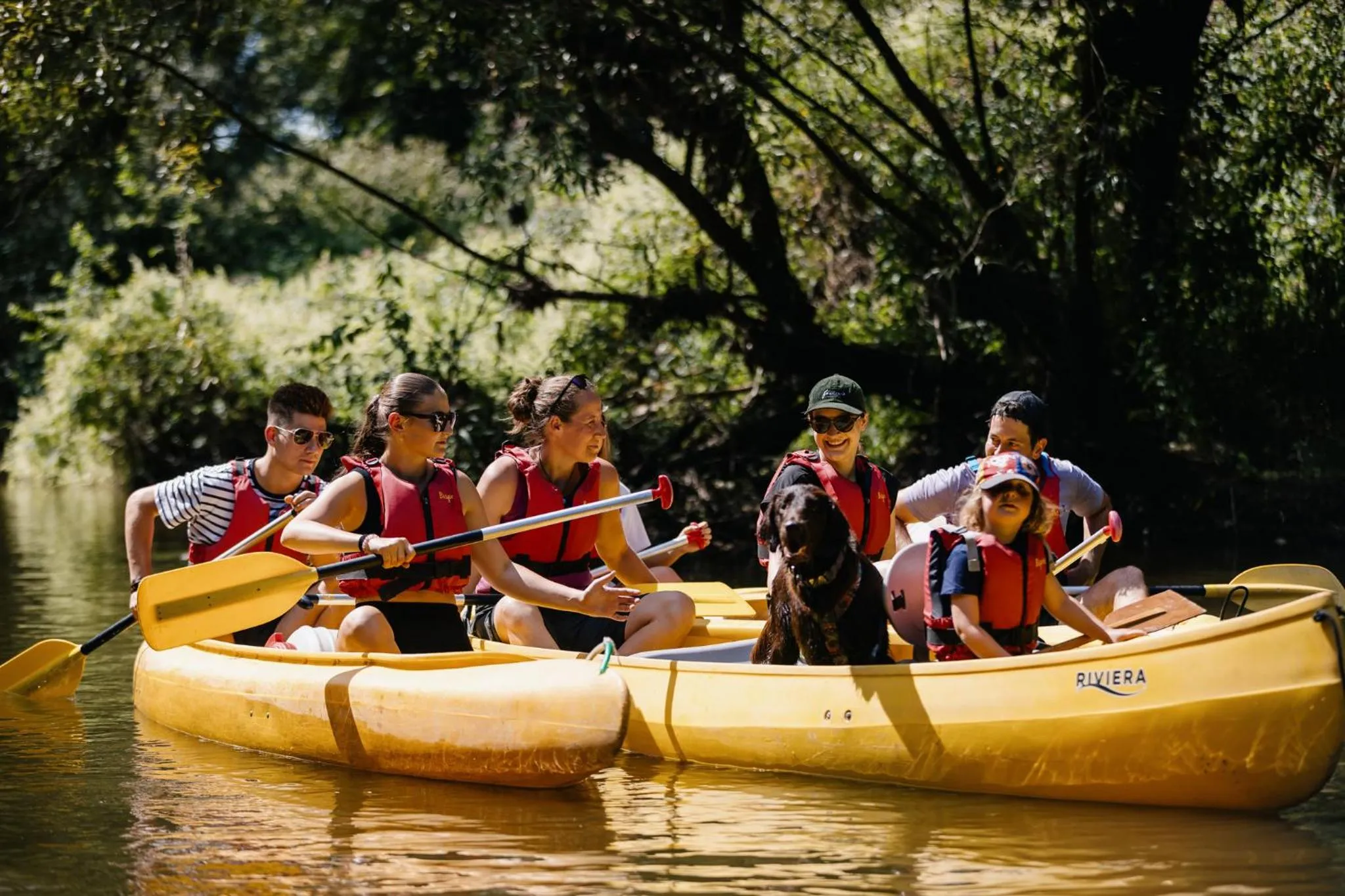 Canoeing in Hotel Tynec