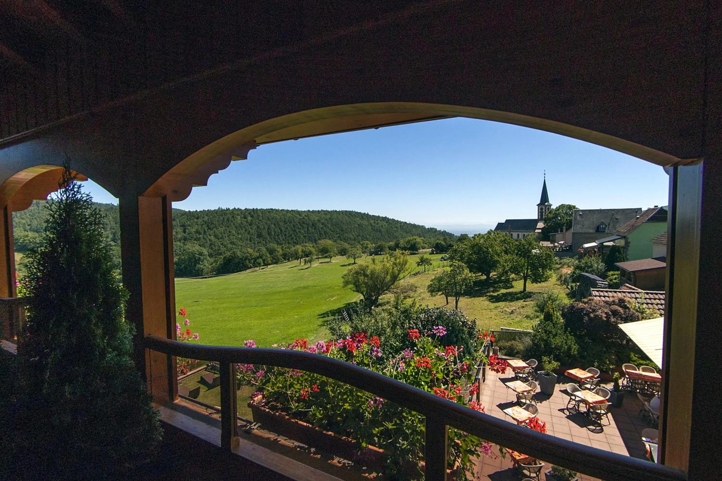 Double or Twin Room with Balcony in Auberge La Meuniere