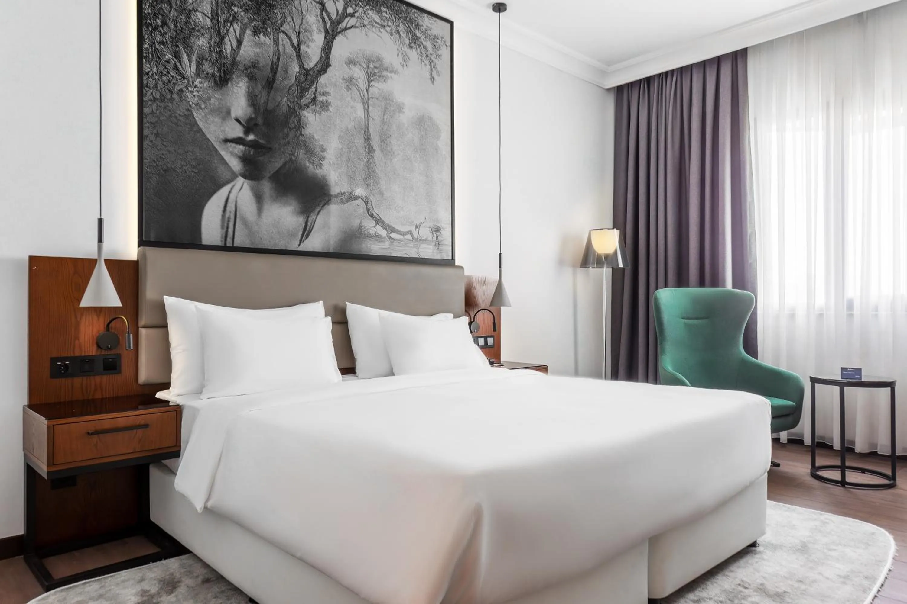 Bed in Radisson Blu Hotel, Tashkent