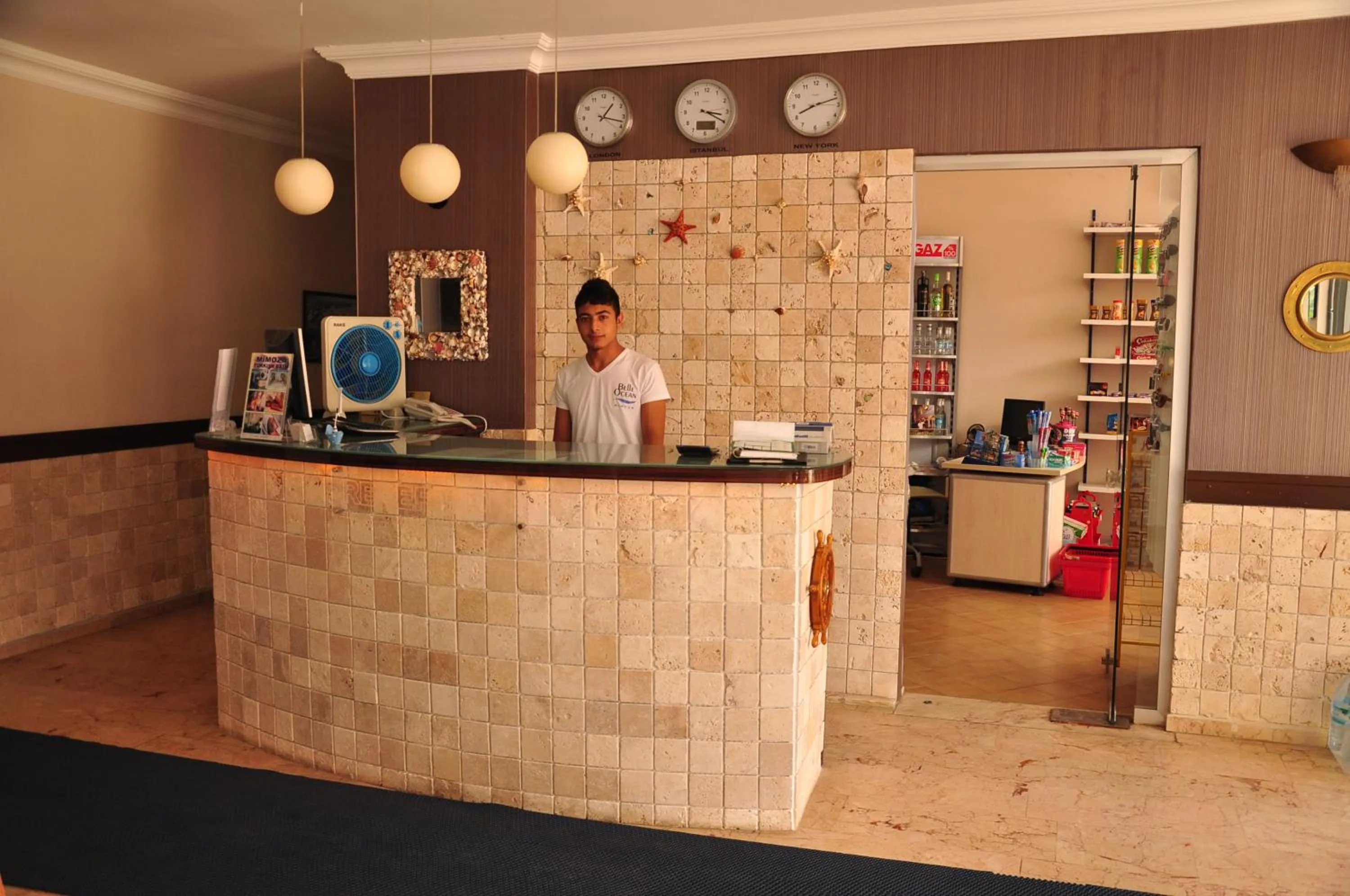 Lobby or reception in Belle Ocean Apart Otel