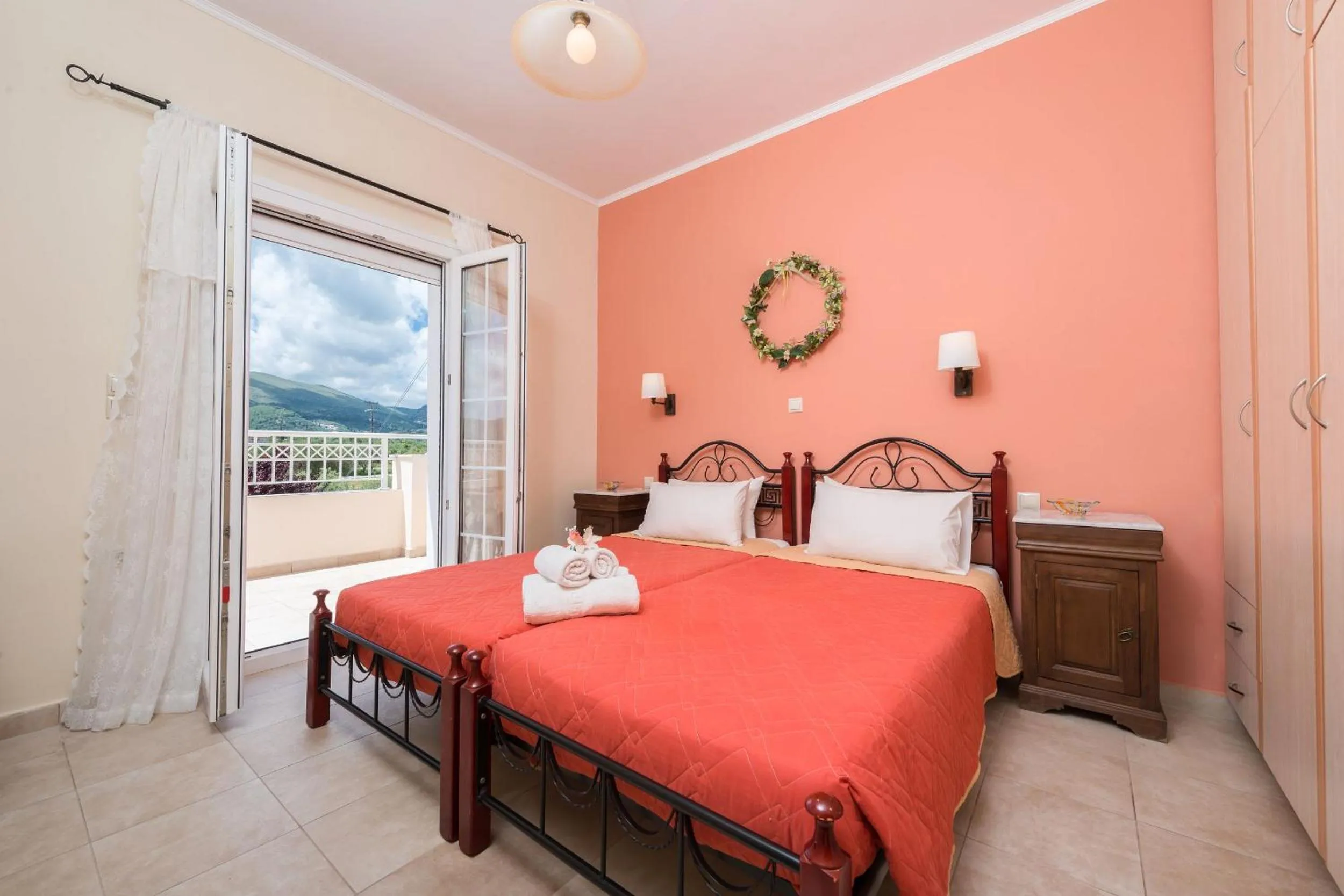 Bedroom, Bed in Lorenzo Villas with Private Pool, 200m from the beach, by ZanteWize