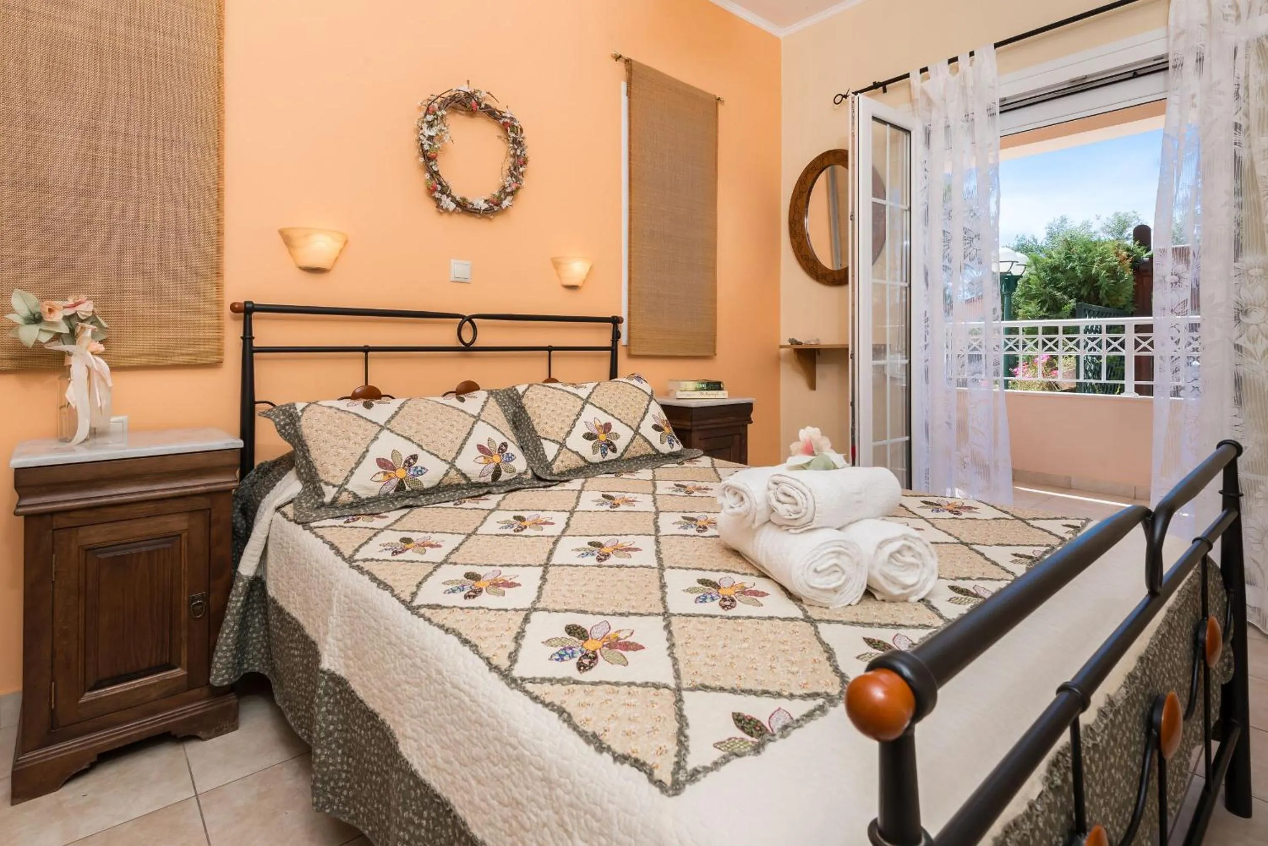 Bedroom, Bed in Lorenzo Villas with Private Pool, 200m from the beach, by ZanteWize