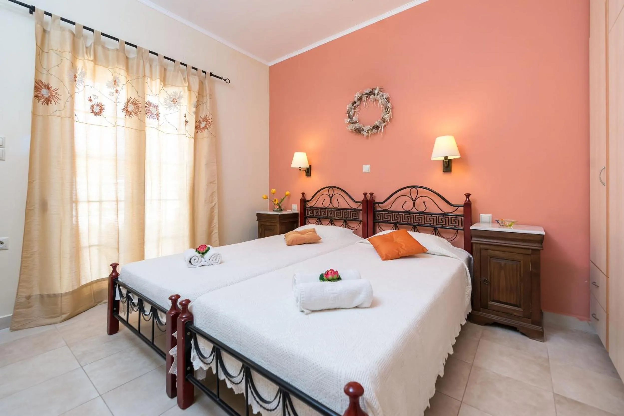Bedroom, Bed in Lorenzo Villas with Private Pool, 200m from the beach, by ZanteWize