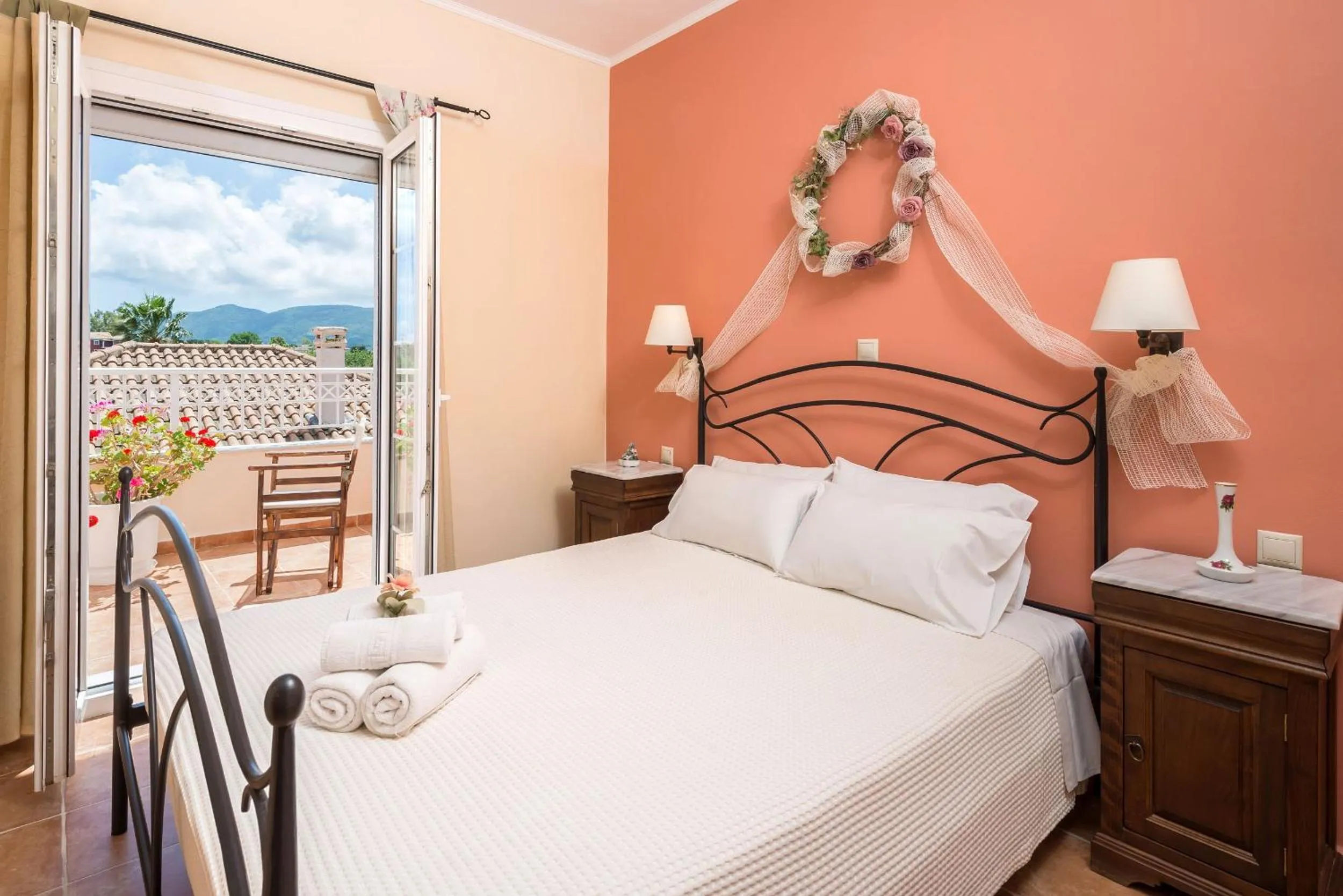 Bedroom, Bed in Lorenzo Villas with Private Pool, 200m from the beach, by ZanteWize