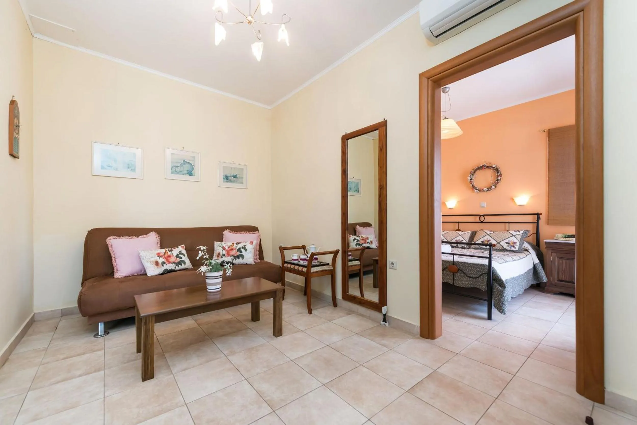 Living room, Bed in Lorenzo Villas with Private Pool, 200m from the beach, by ZanteWize