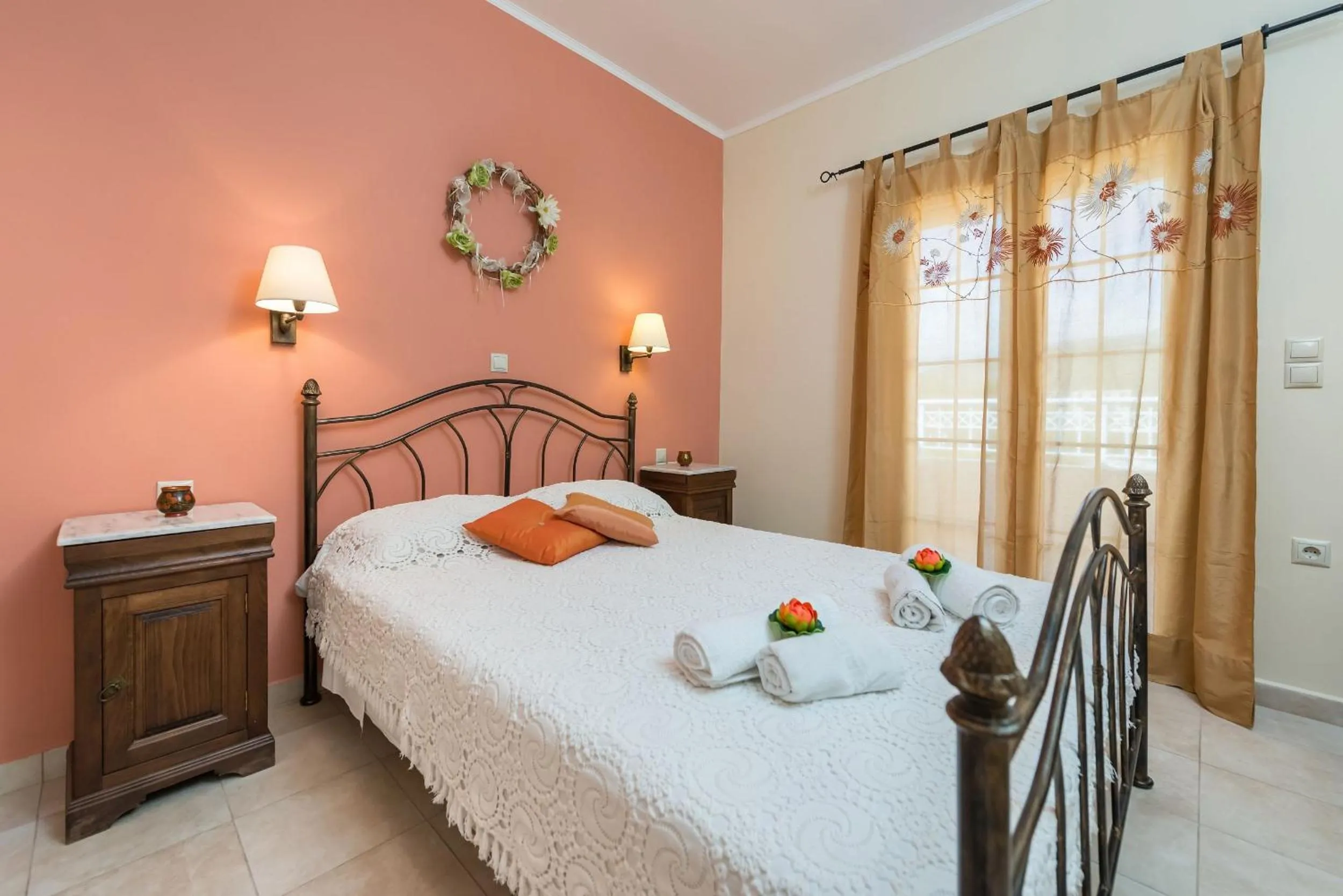 Bedroom, Bed in Lorenzo Villas with Private Pool, 200m from the beach, by ZanteWize