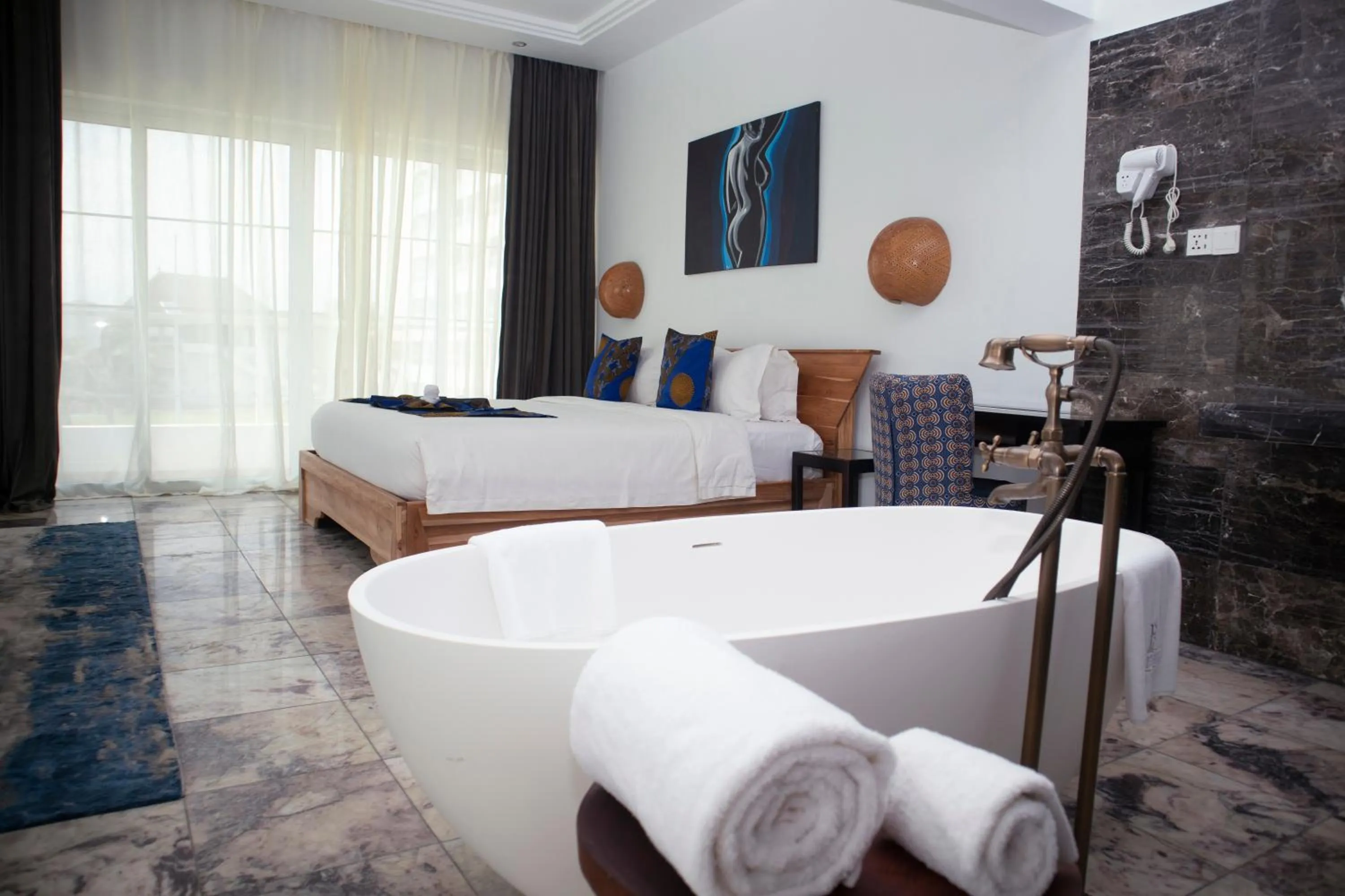 Bed in Hotel Petit Brussel