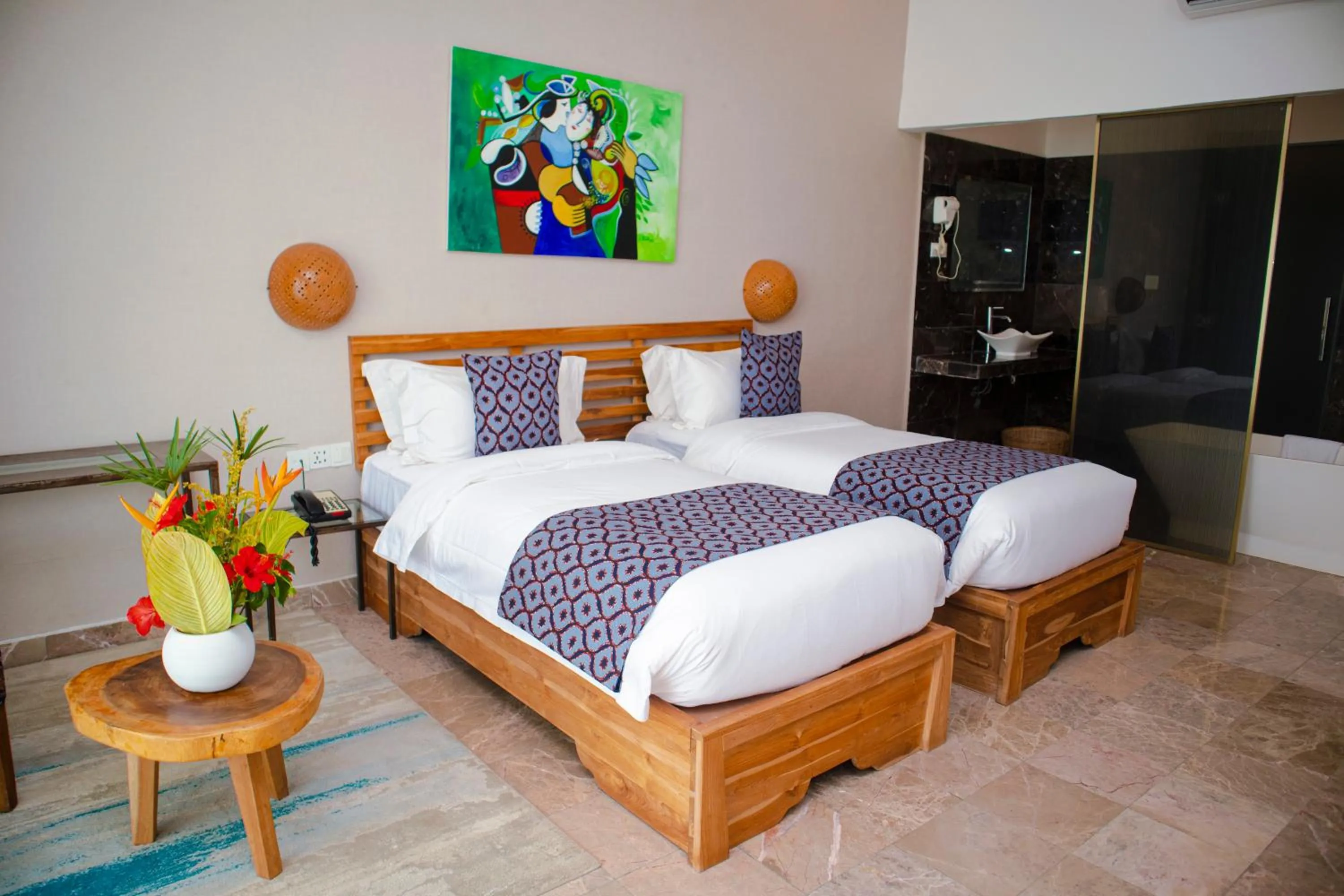 Bed in Hotel Petit Brussel