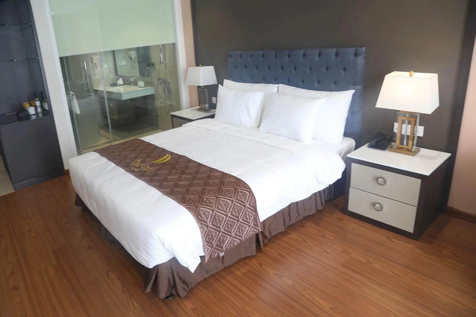 Bed in Dai Viet Hotel