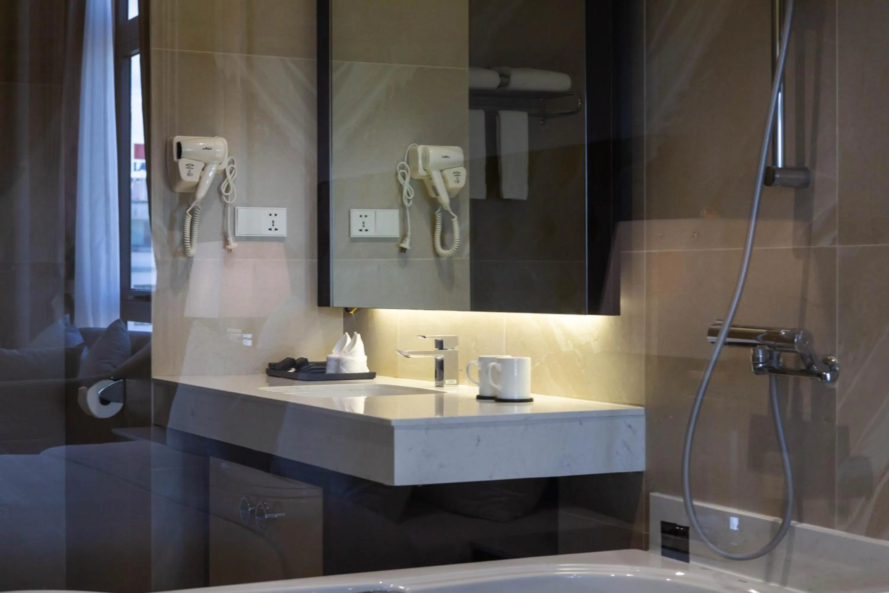 Bathroom in Dai Viet Hotel