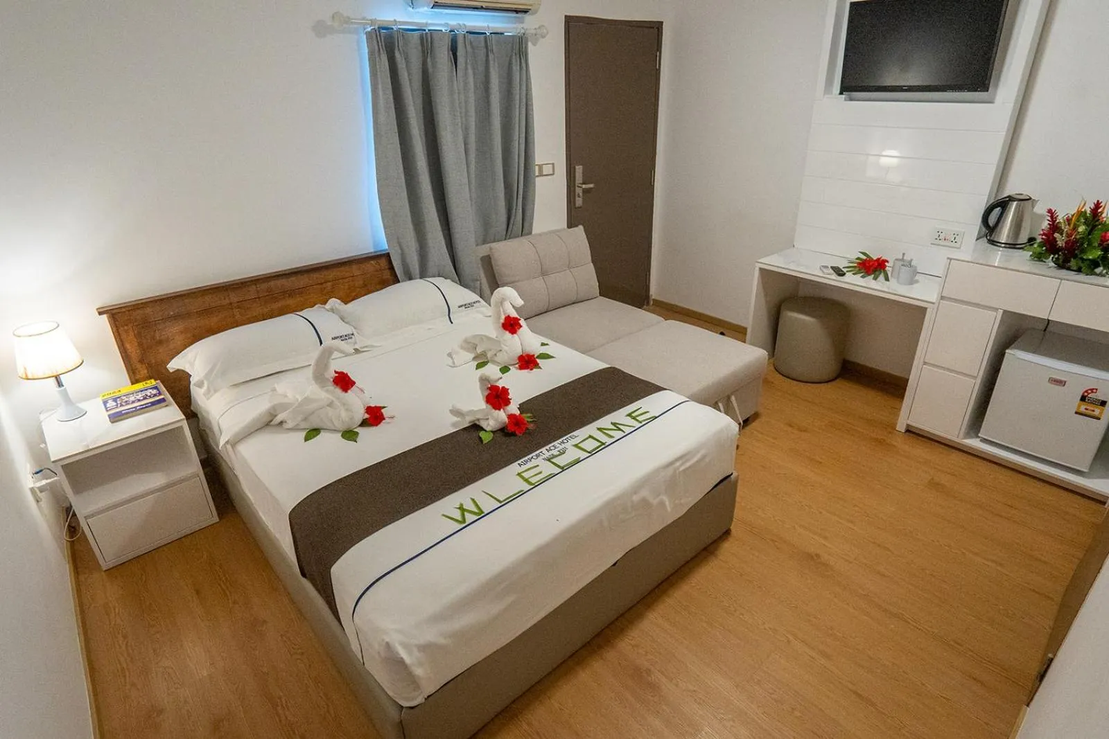 Bed in Airport Ace Hotel