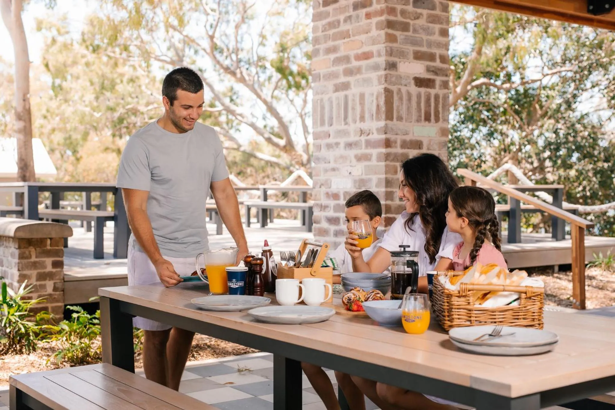 BBQ facilities in BIG4 Sandstone Point Holiday Resort Bribie Island