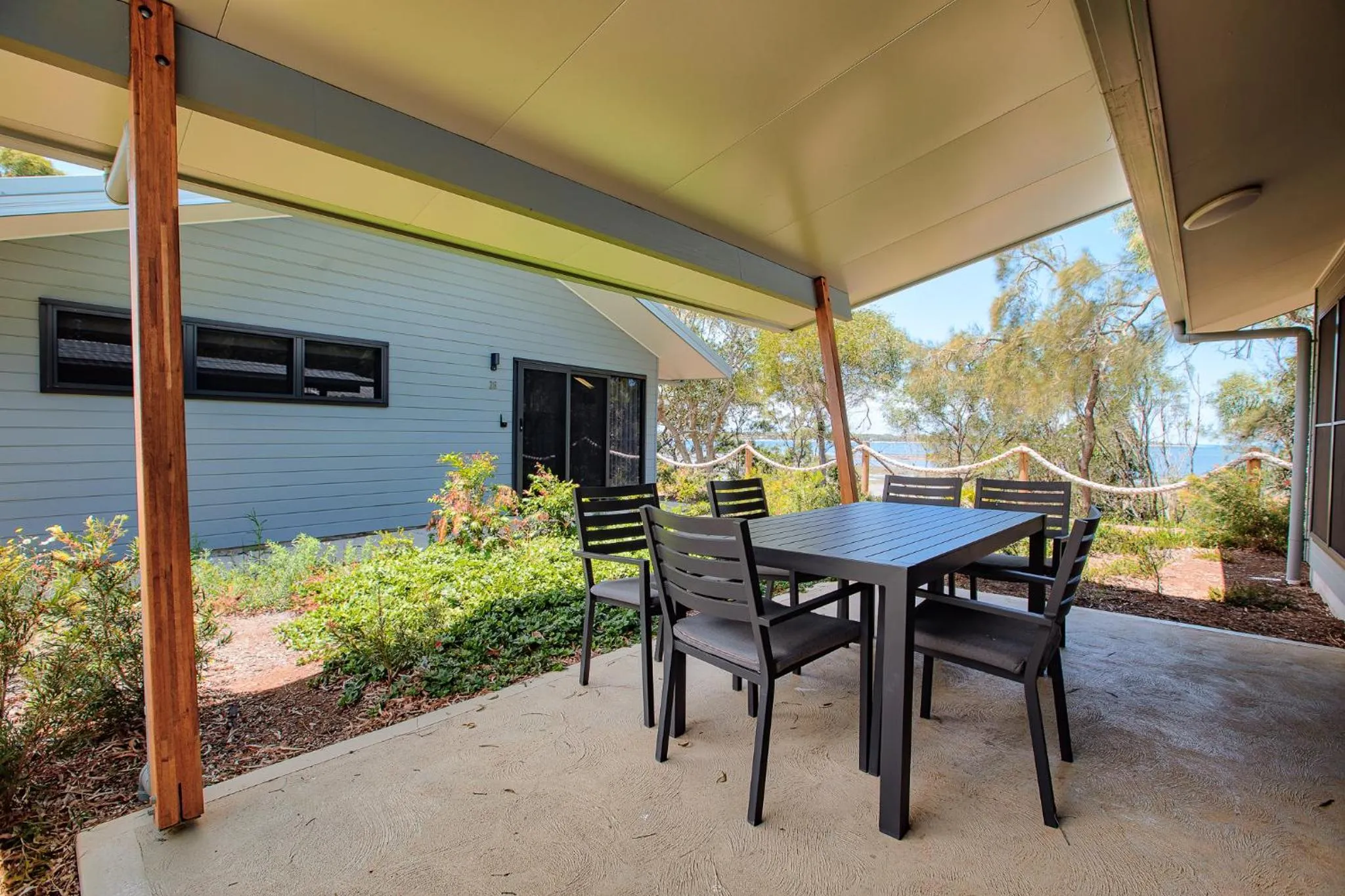 Patio in BIG4 Sandstone Point Holiday Resort Bribie Island
