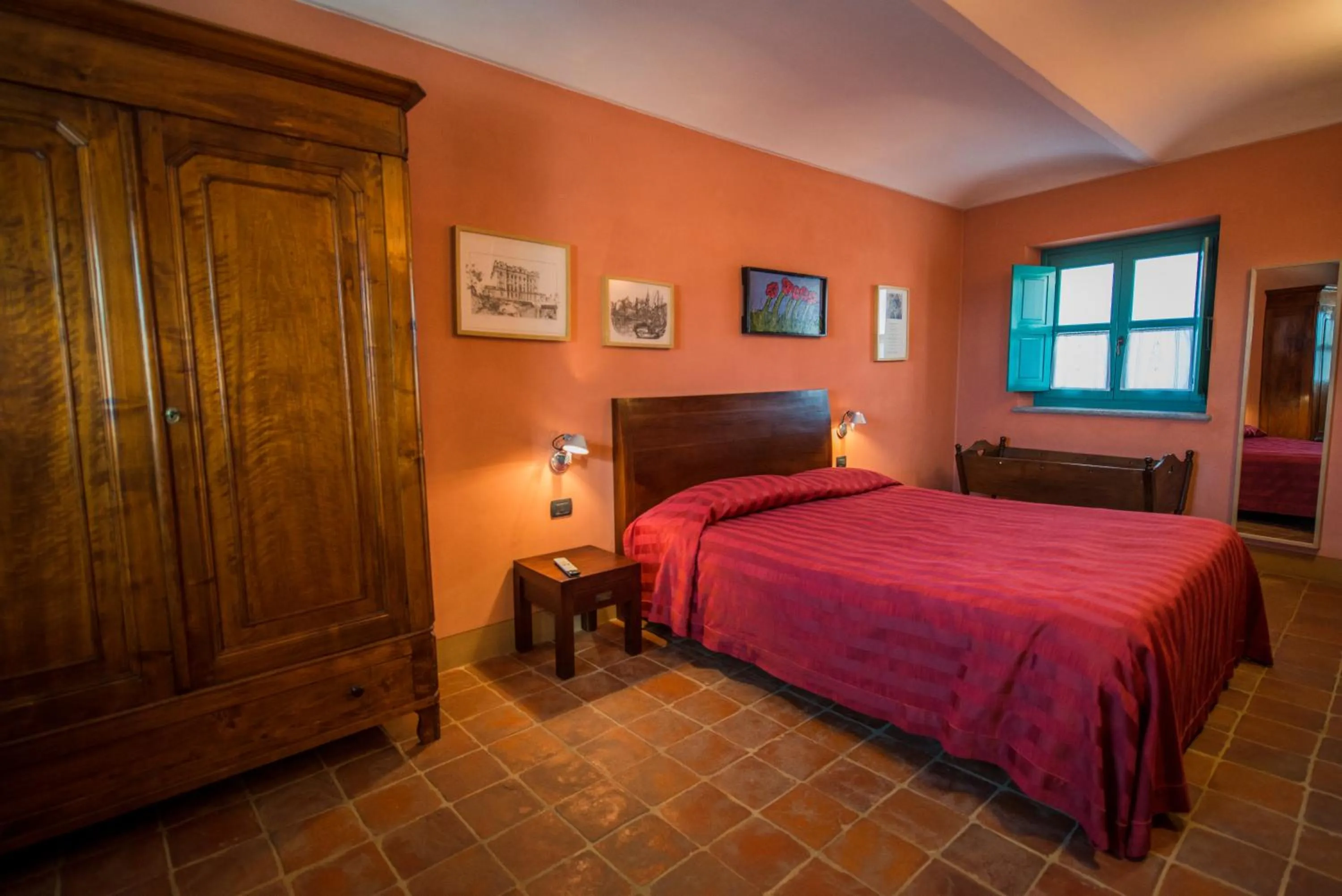 Bedroom, Bed in Albergo Ristorante Garibaldi