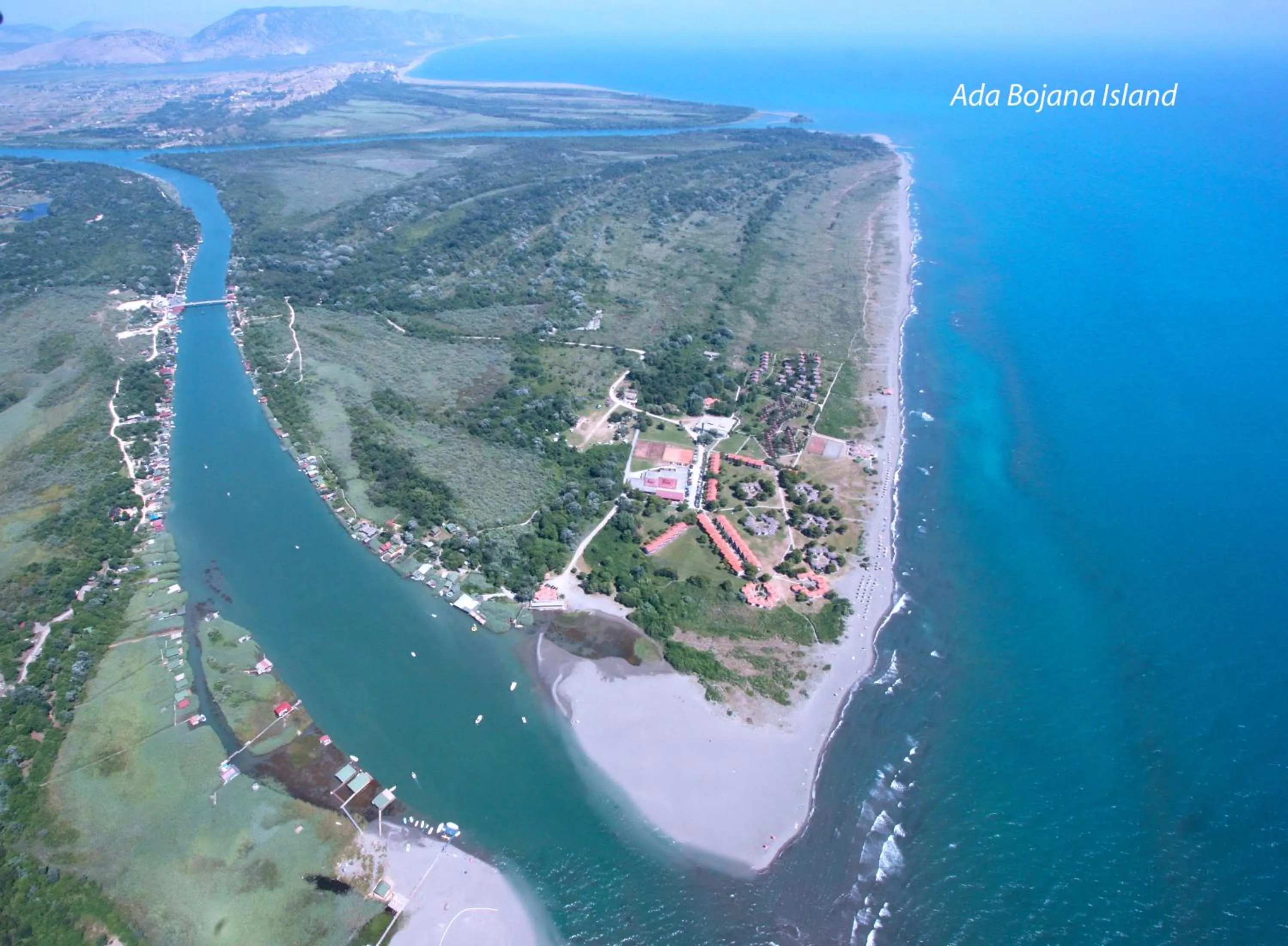 Bird's eye view in FKK Ada Bojana