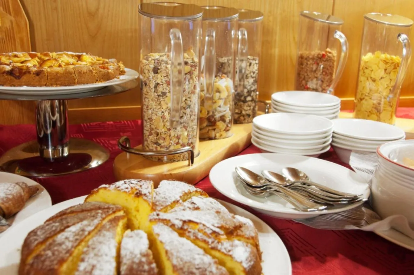 Italian breakfast in Hotel Michela