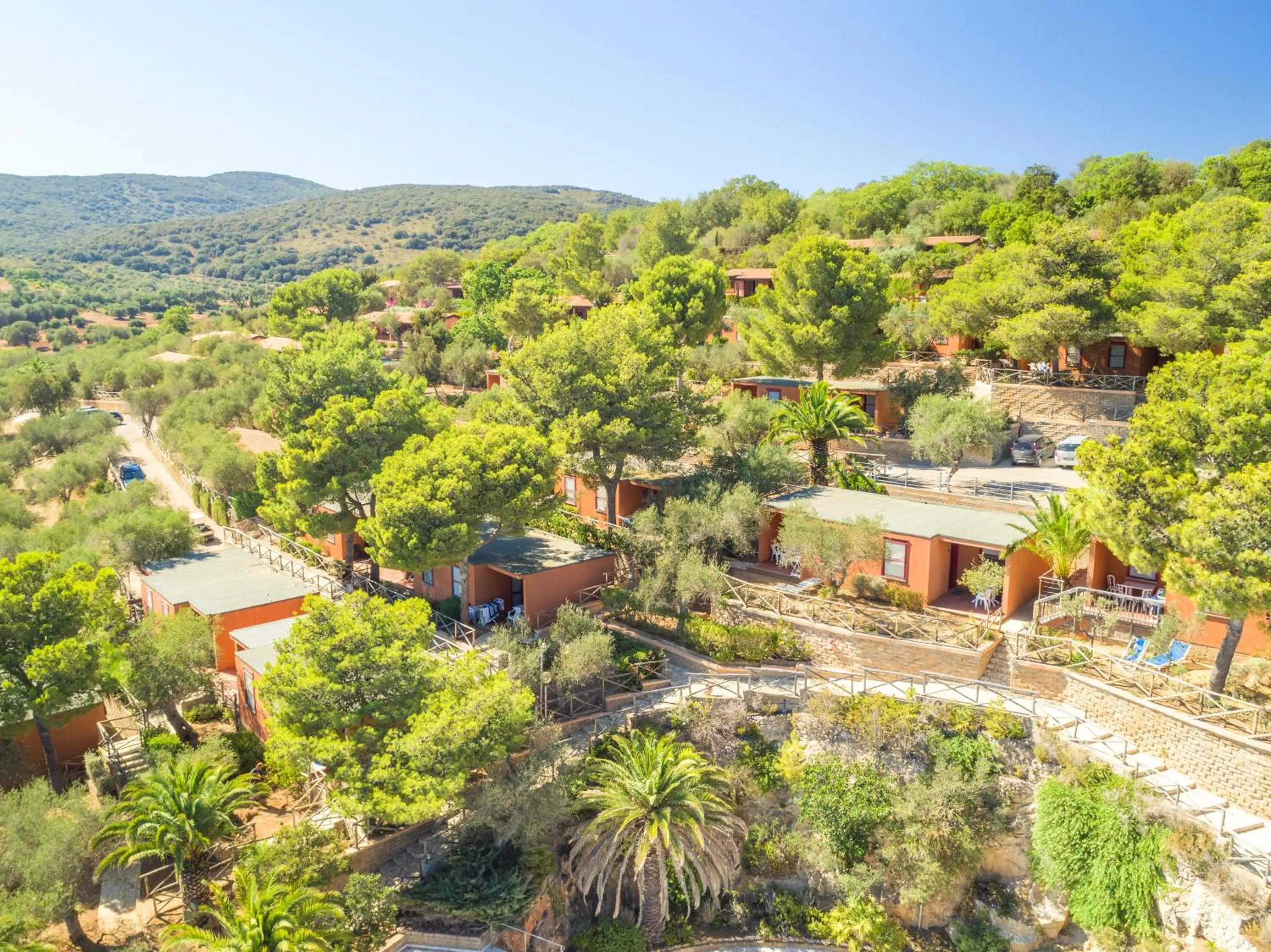 Bird's eye view in Gitavillage Talamone