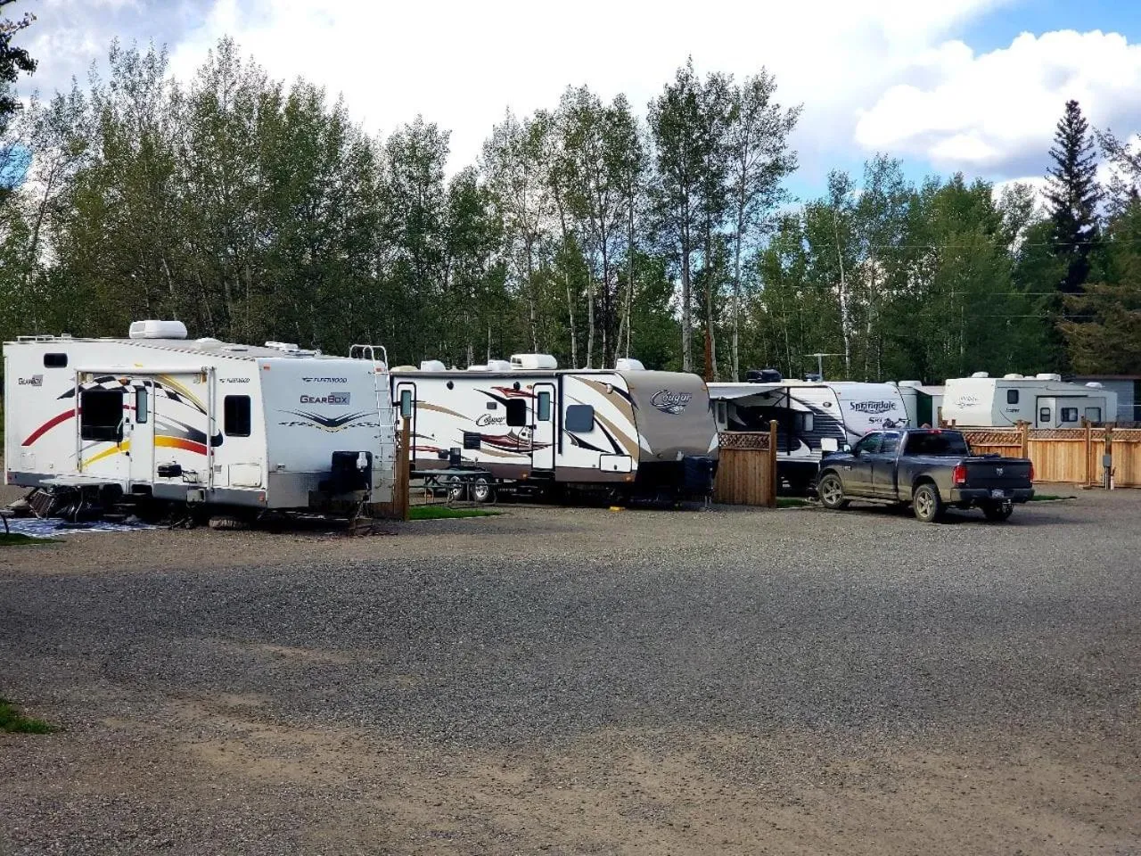 On site in 100 Mile Motel & RV Park