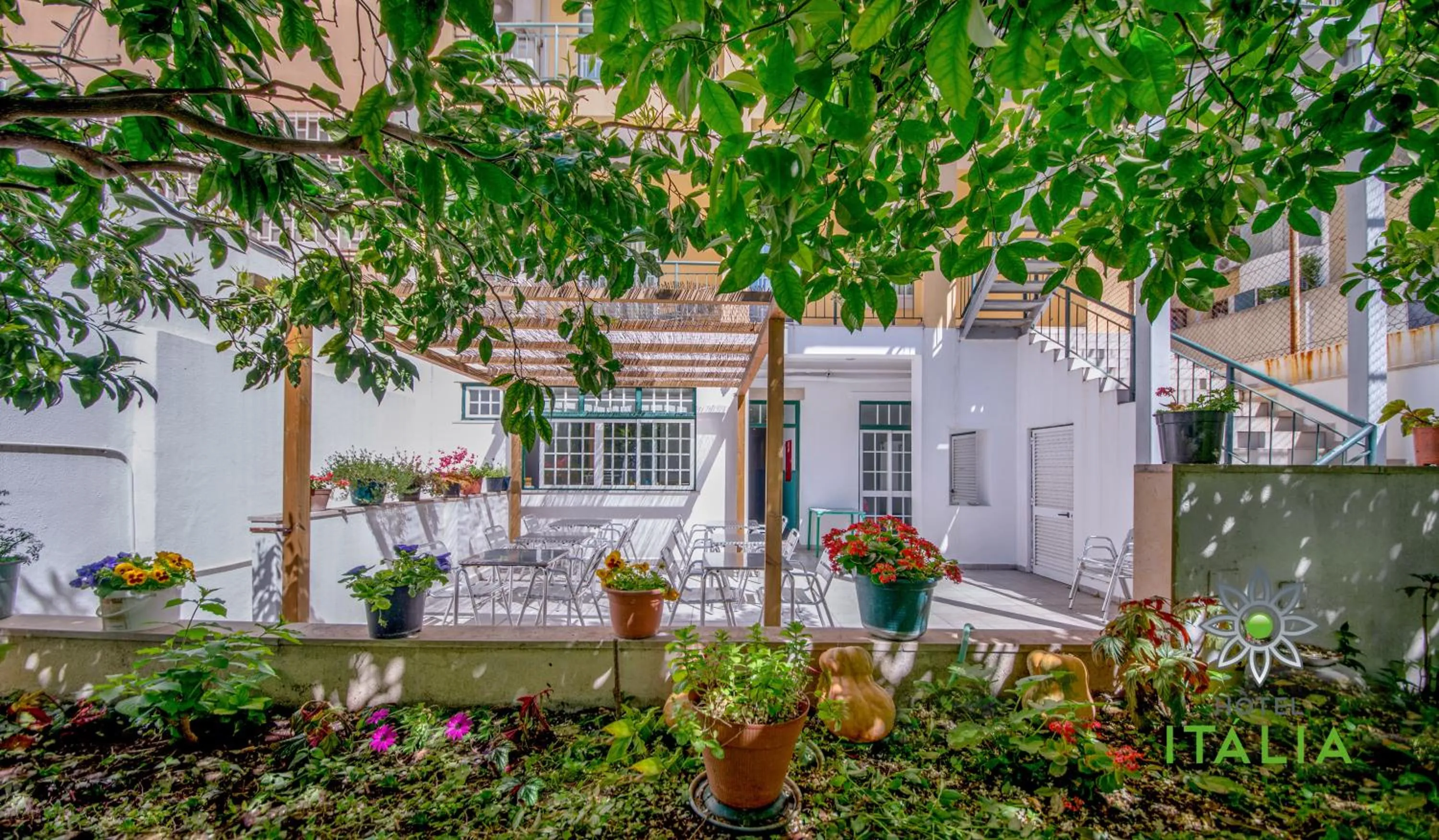 Patio in Hotel Italia