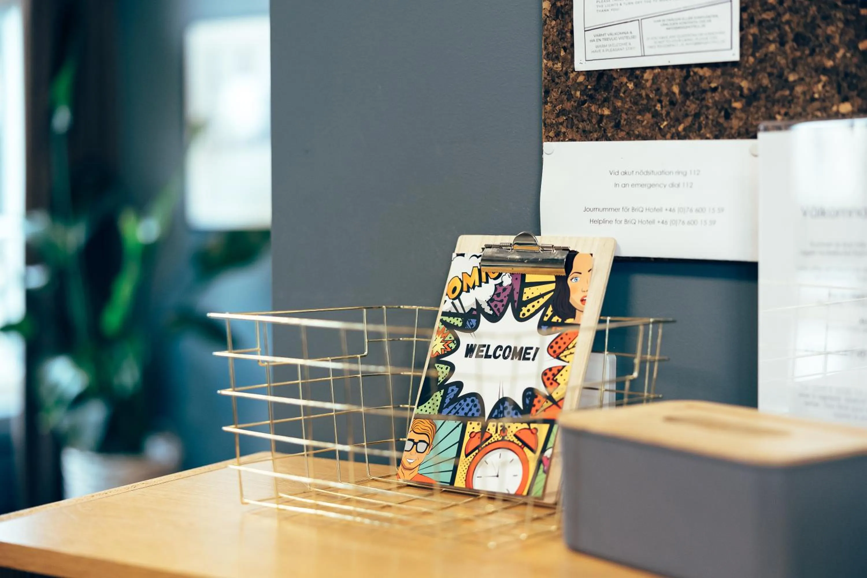 Facade/entrance in BriQ Hotell