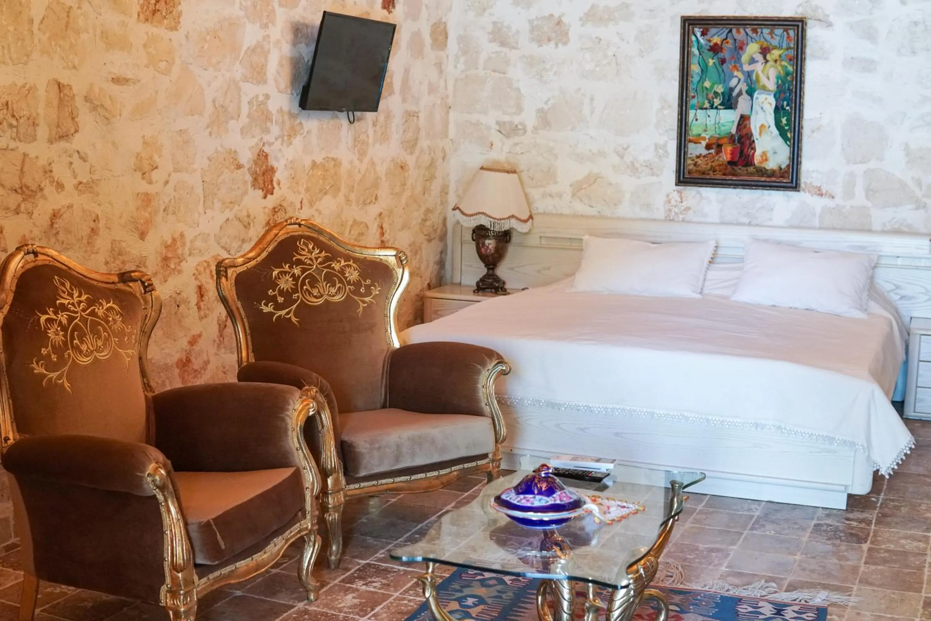 Bed in Likya Yolu Palas Hotel