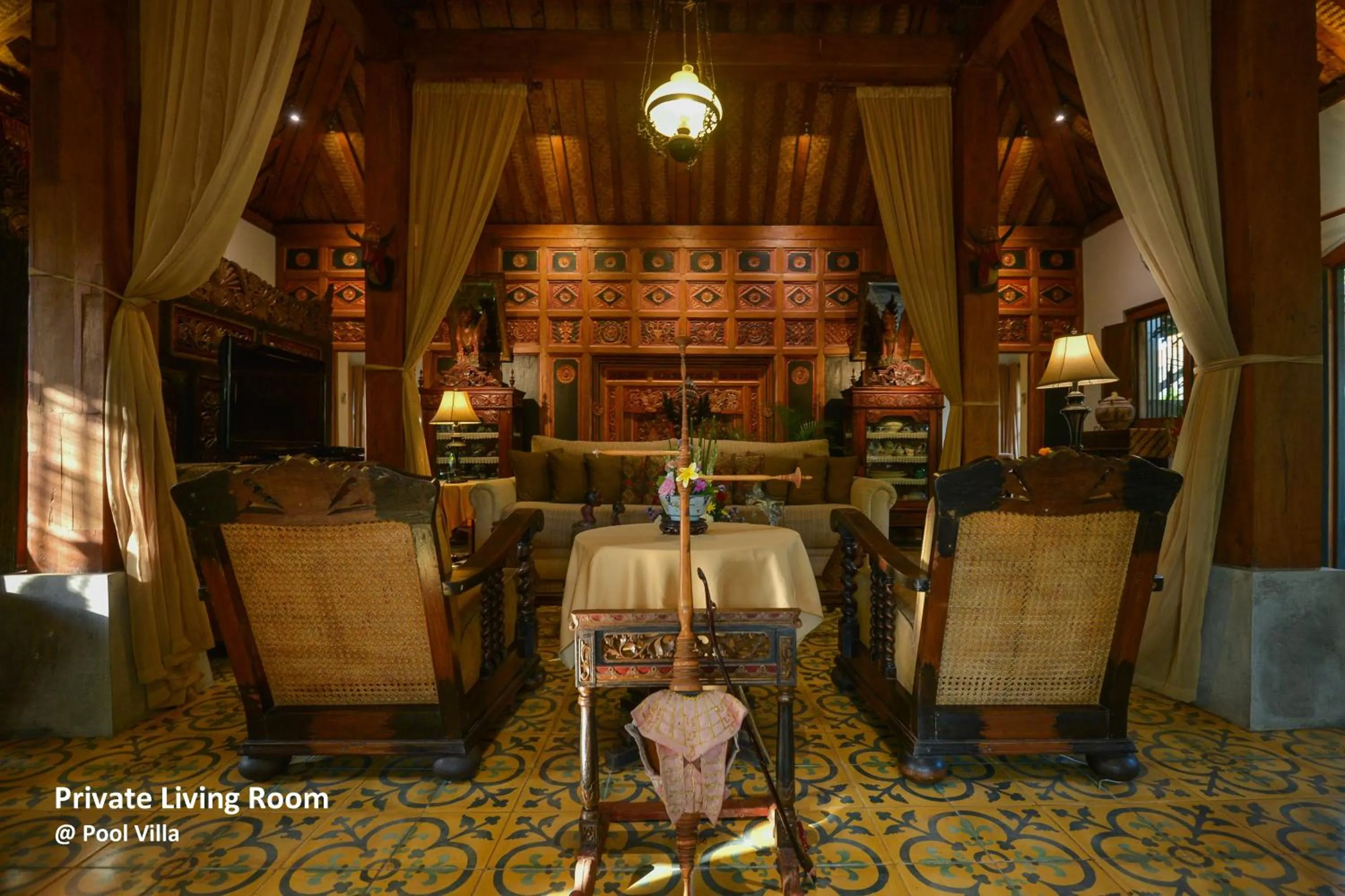 Living room in Ubud Syailendra Villas