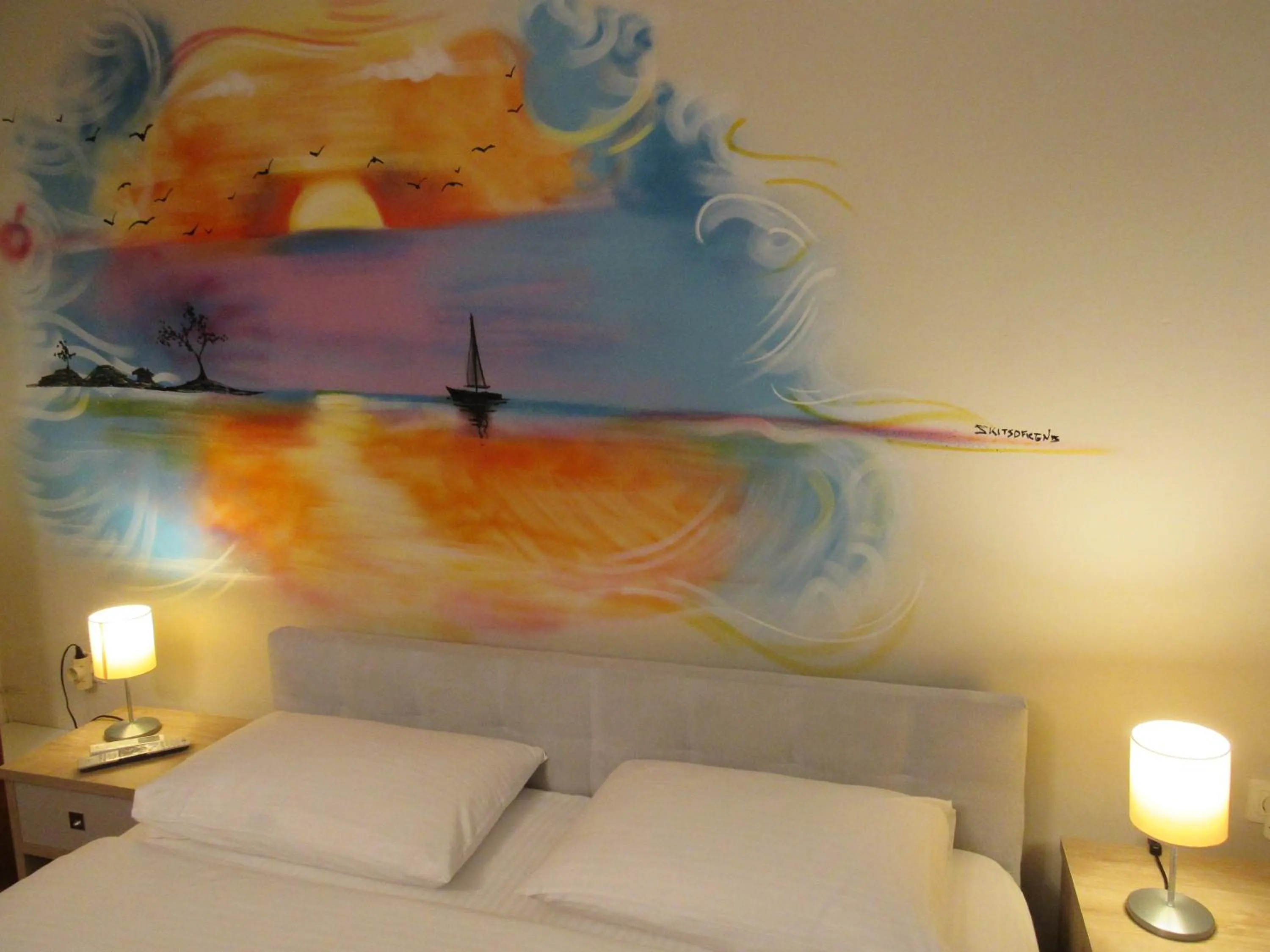 Bed in Kallisto studios