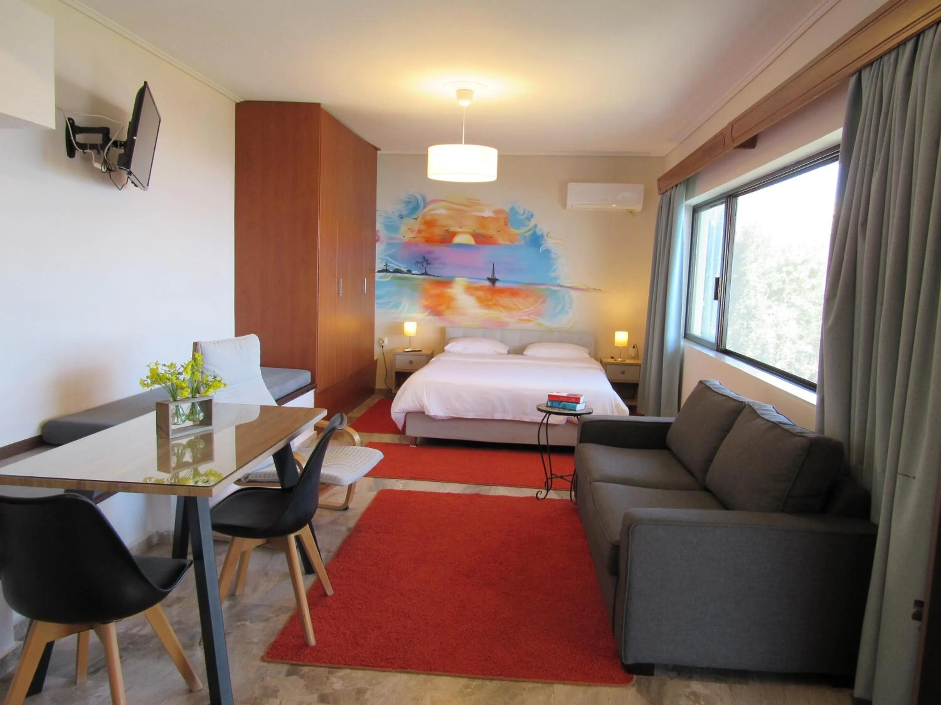 Bed in Kallisto studios