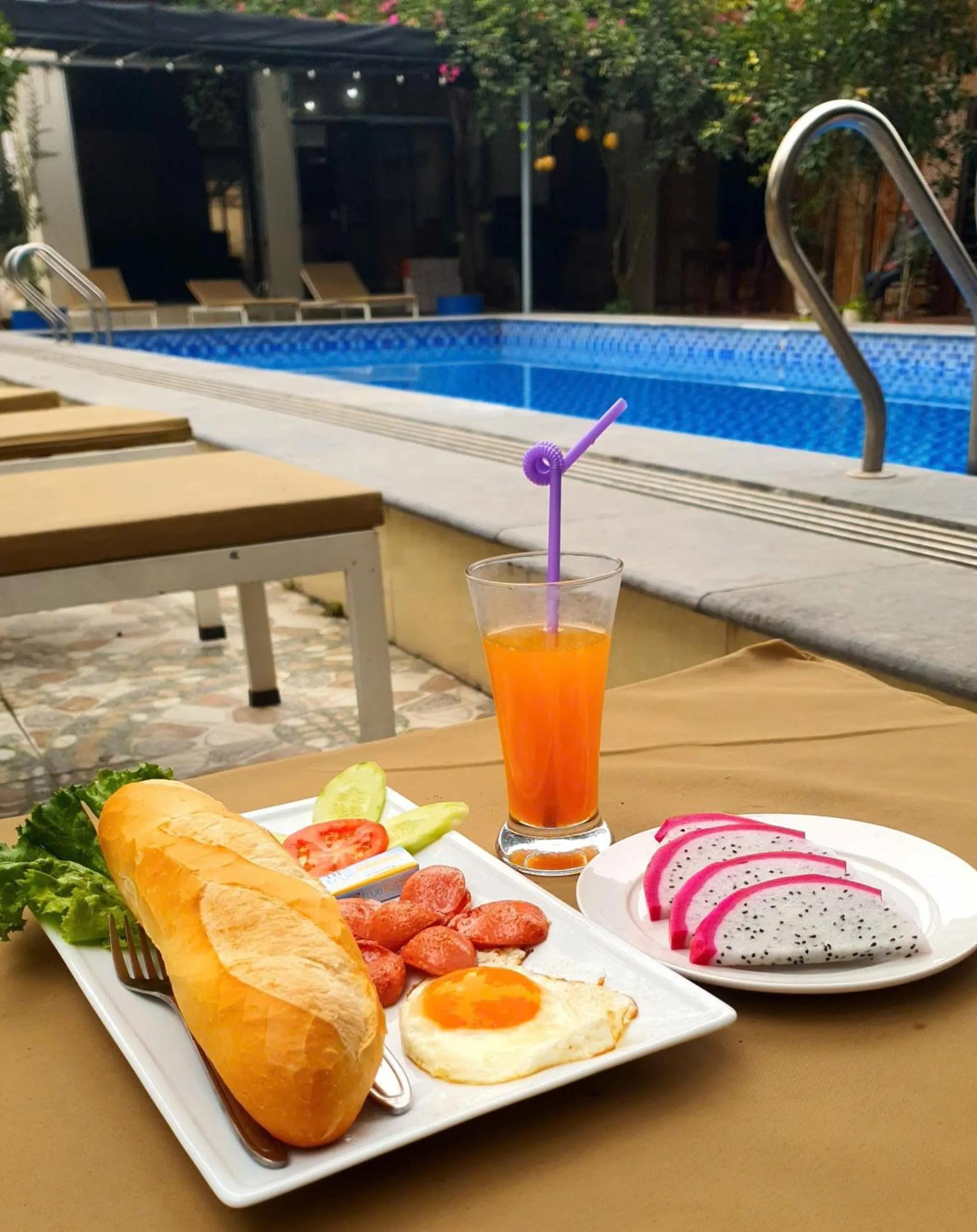 Breakfast in Tam Coc Eco Field Nest By ANMS GROUP