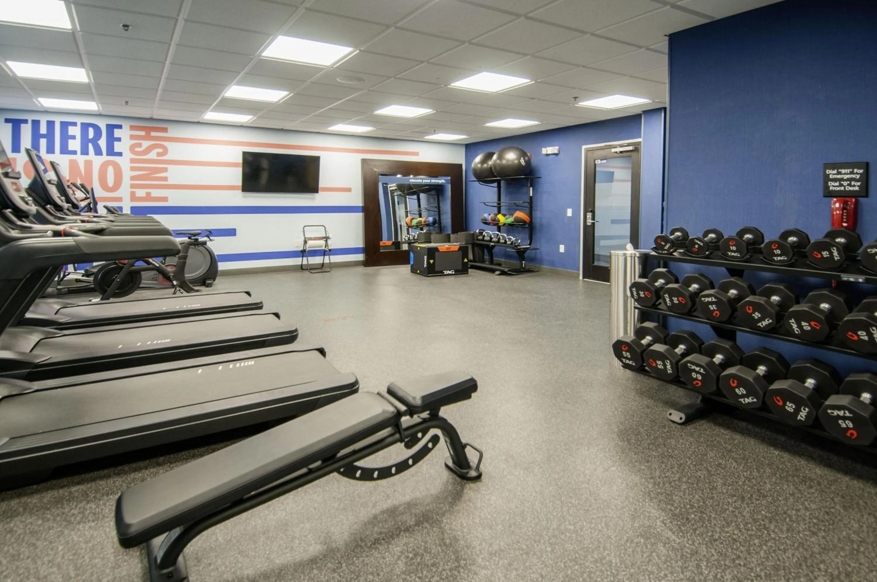 Fitness centre/facilities in Hampton Inn West Monroe
