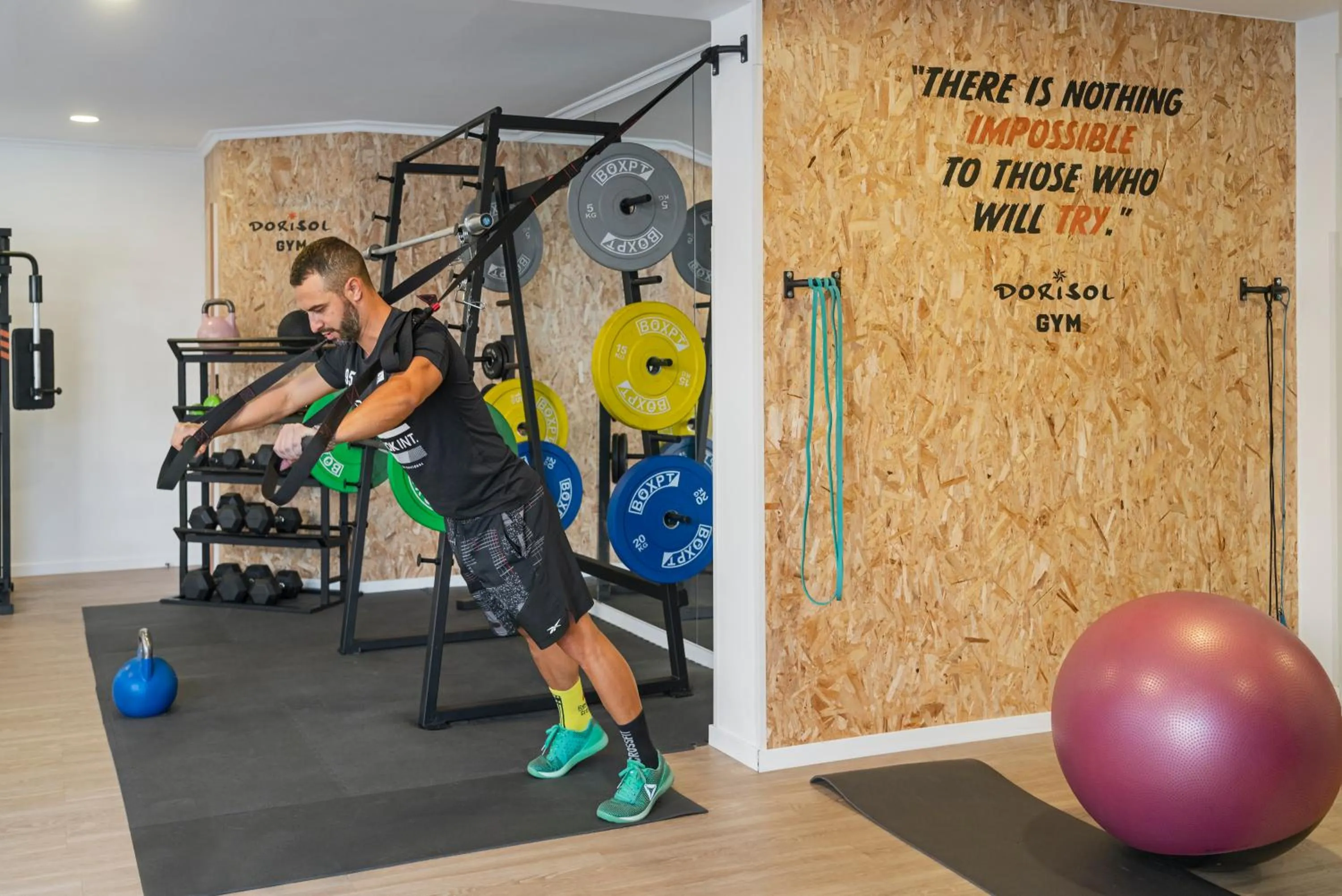 Fitness centre/facilities in Dorisol Buganvilia Studio Hotel