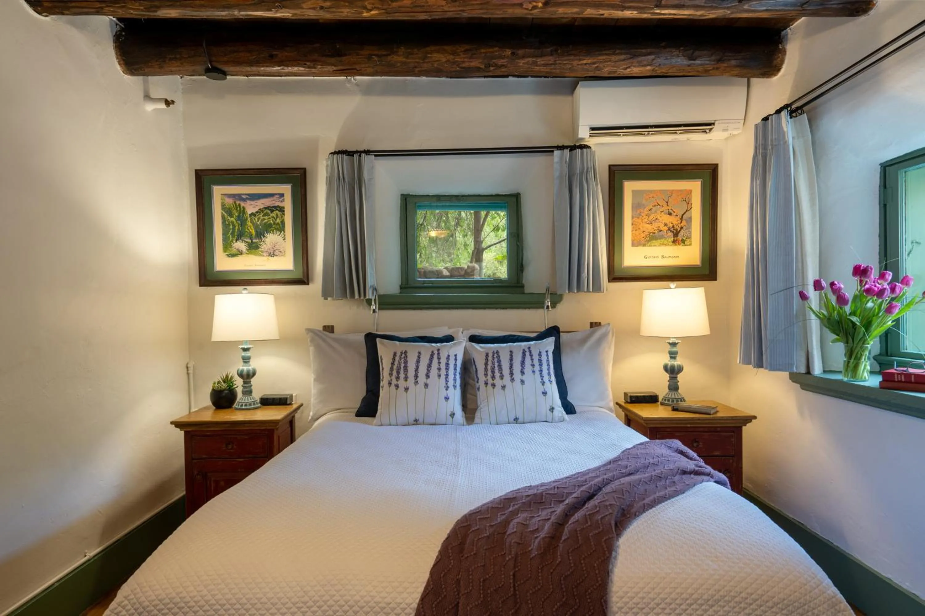 Bed in Inn of the Turquoise Bear