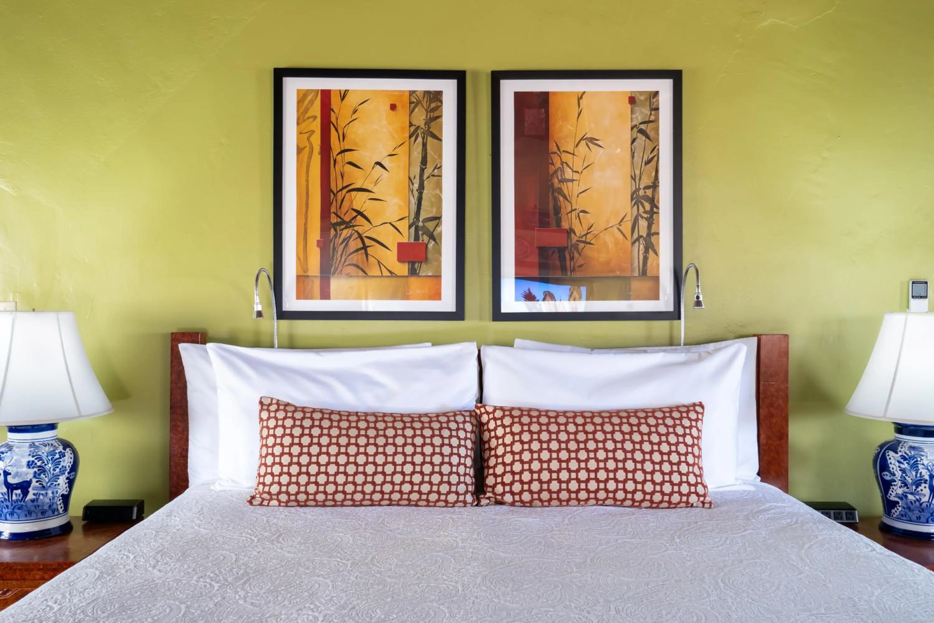 Bed in Inn of the Turquoise Bear