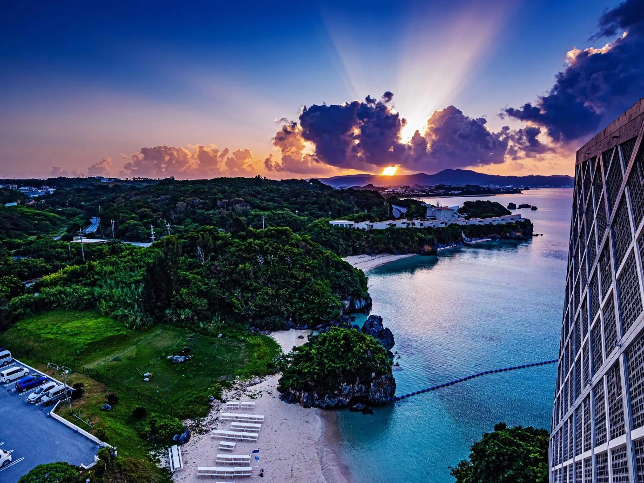 Sunset in Hotel Resonex Nago