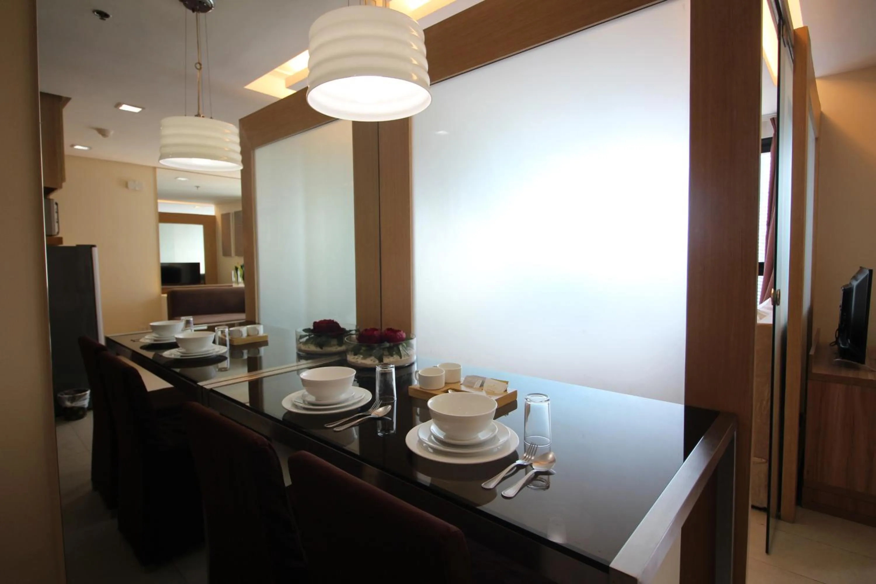 Dining area in BSA Twin Towers