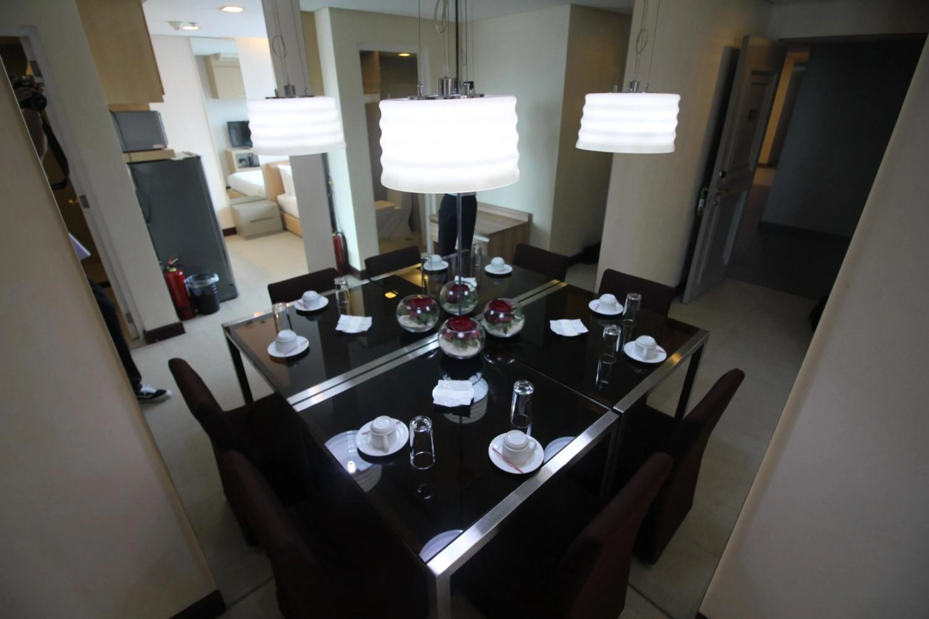Dining area in BSA Twin Towers